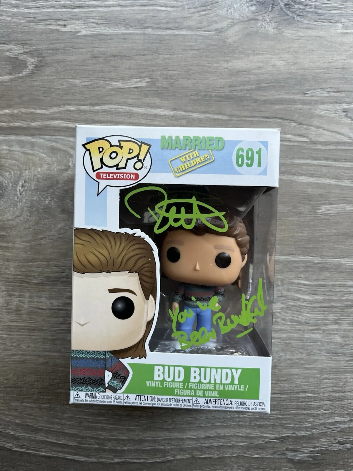 David Faustino — David Faustino Signed Bud Bundy Funko Pop JSA COA Married With Children Auto, image 2