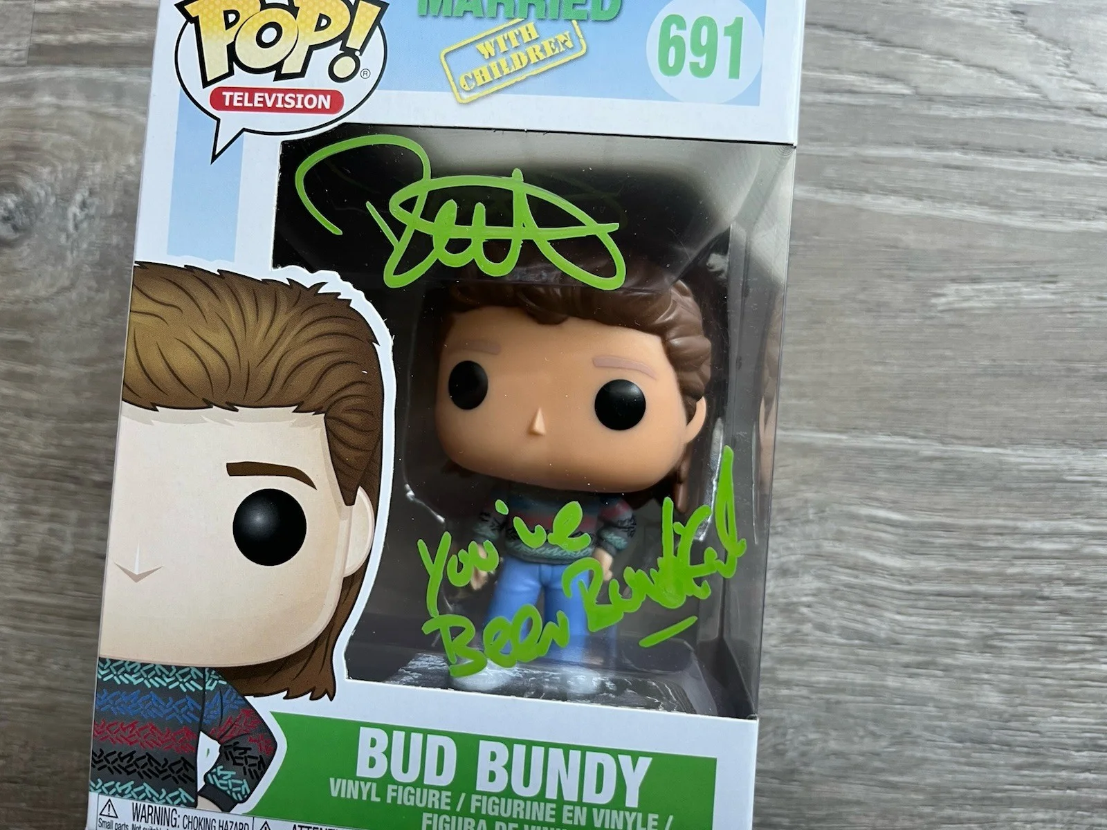 David Faustino — David Faustino Signed Bud Bundy Funko Pop JSA COA Married With Children Auto, image 4