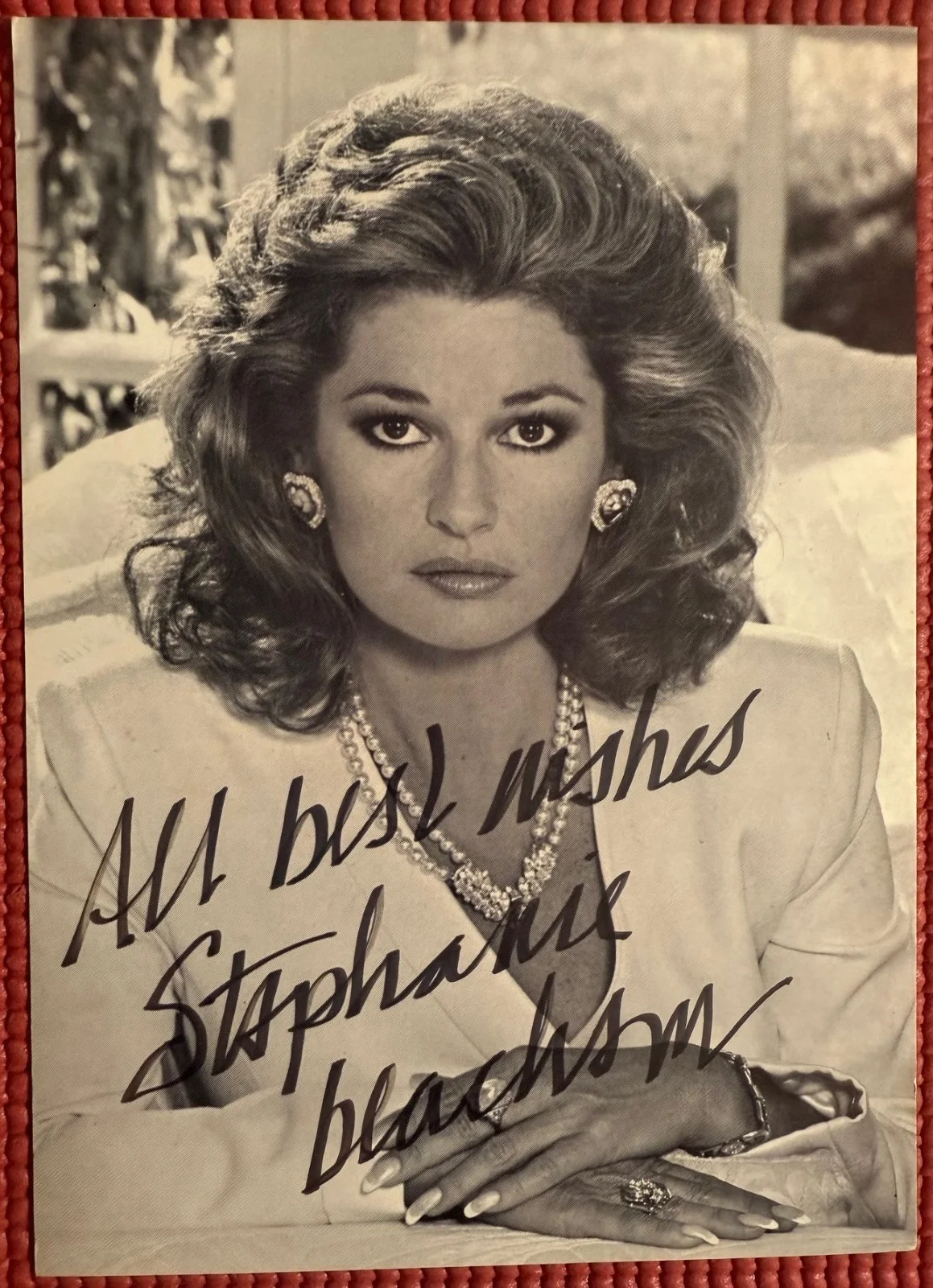 Stephanie Beacham — PSA/DNA slabbed & signed STEPHANIE BEACHAM autographed 5"x 7" Photo DYNASTY #2, image 5