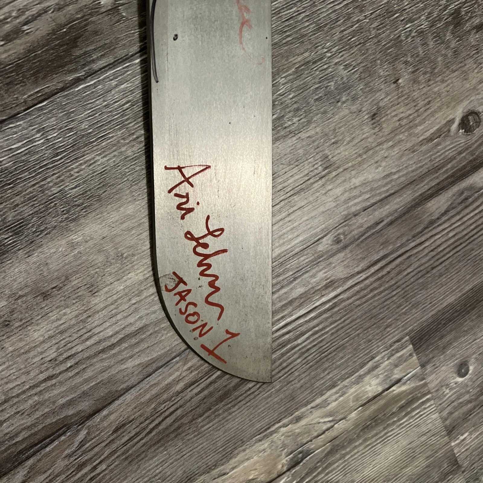 Ari Lehman Autographed Friday The 13th Machete With Other Signature, изображение 2