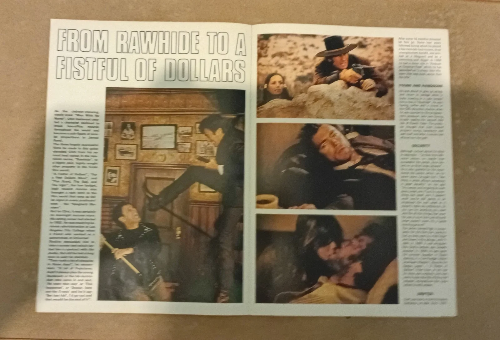 CLINT EASTWOOD 1973 POSTER MAGAZINE, изображение 2