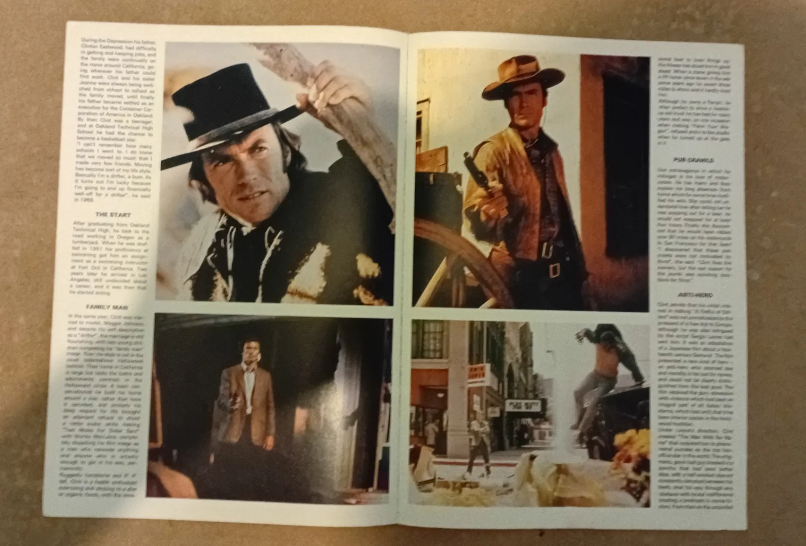 CLINT EASTWOOD 1973 POSTER MAGAZINE, изображение 3