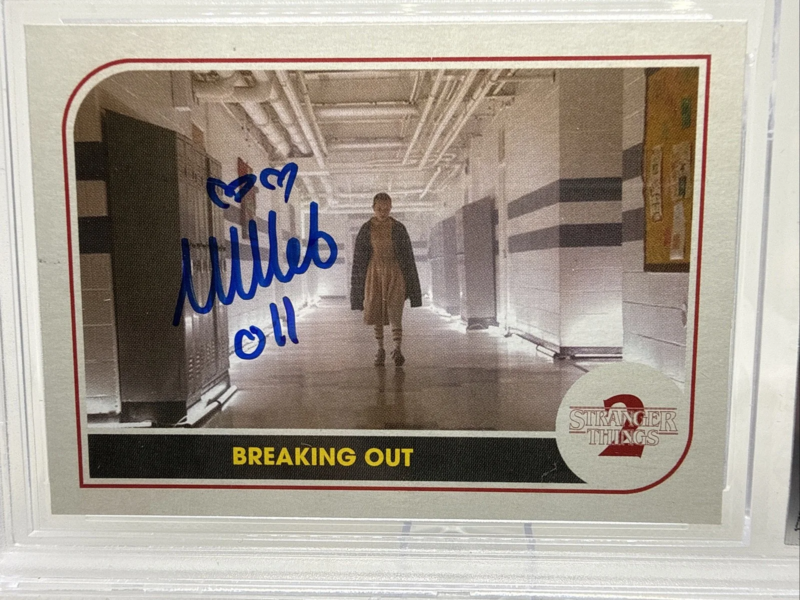 Millie Bobby Brown — 2019 Topps Millie Bobby Brown Stranger Things Card #42 Beckett Authentic AUTO 10, image 2