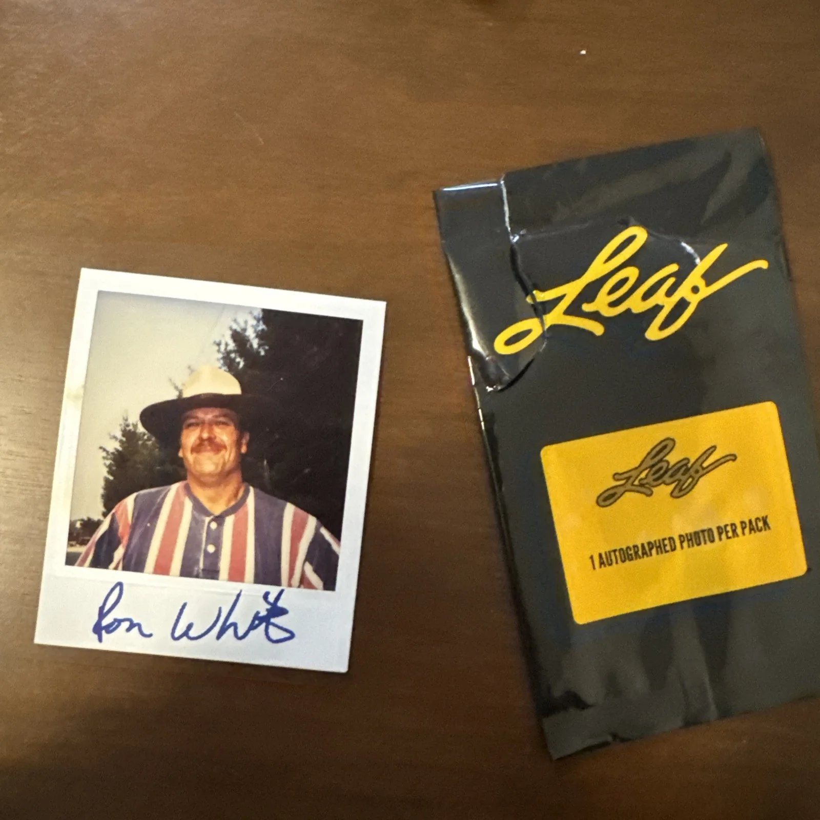 RON WHITE AUTOGRAPH POLAROID, image 2