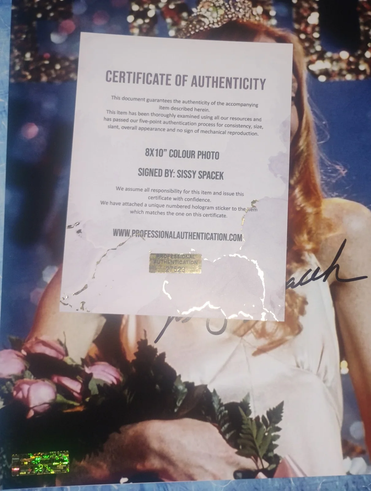 Sissy Spacek Hand Signed Autograph 8x10 Photo COA Carrie NO US TARIFFS, image 4