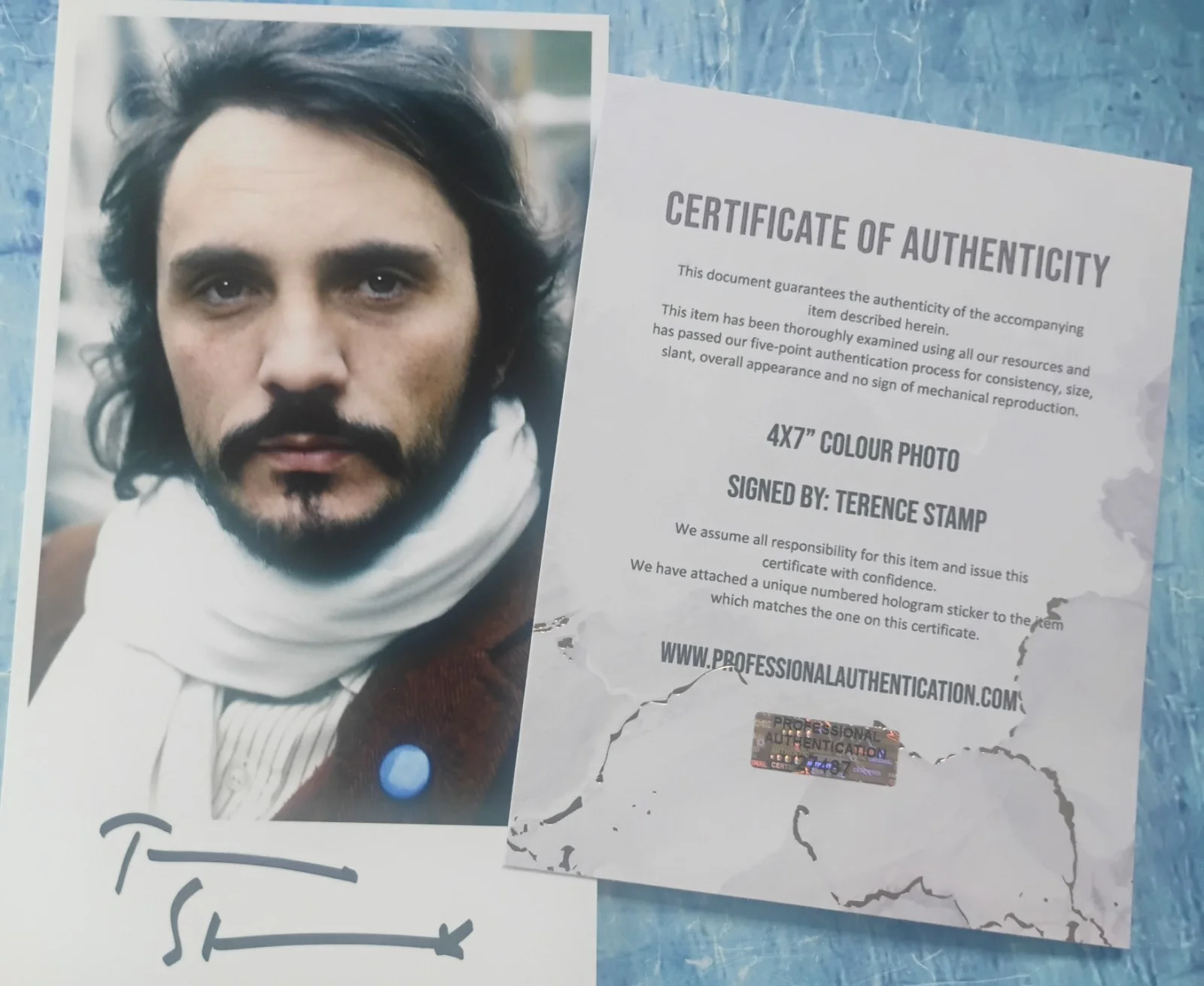 Terence Stamp Hand Signed Autograph Photo COA - NO US TARIFFS, image 4