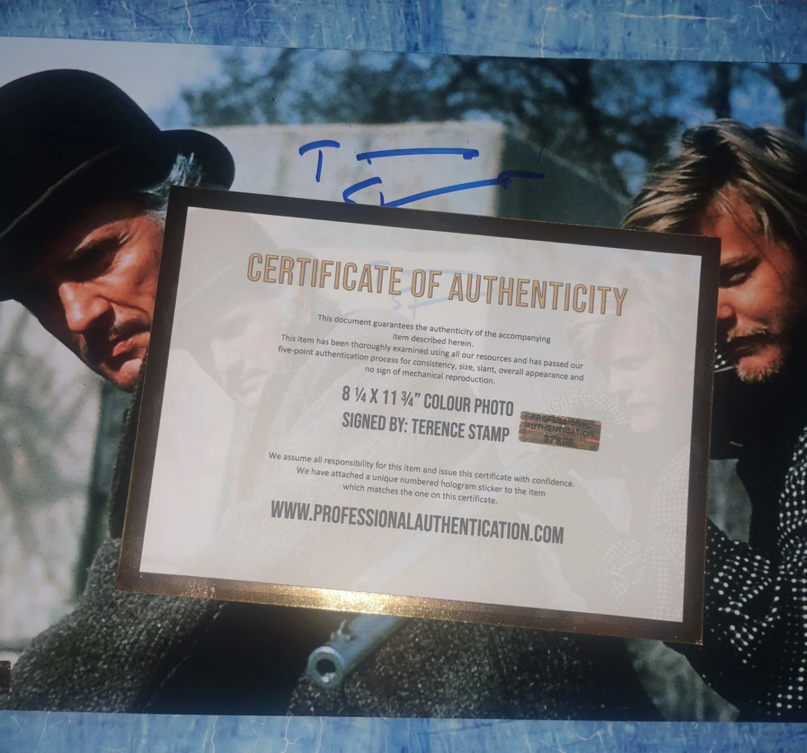 Terence Stamp Hand Signed Autograph Photo COA Young Guns NO US TARIFFS, изображение 4