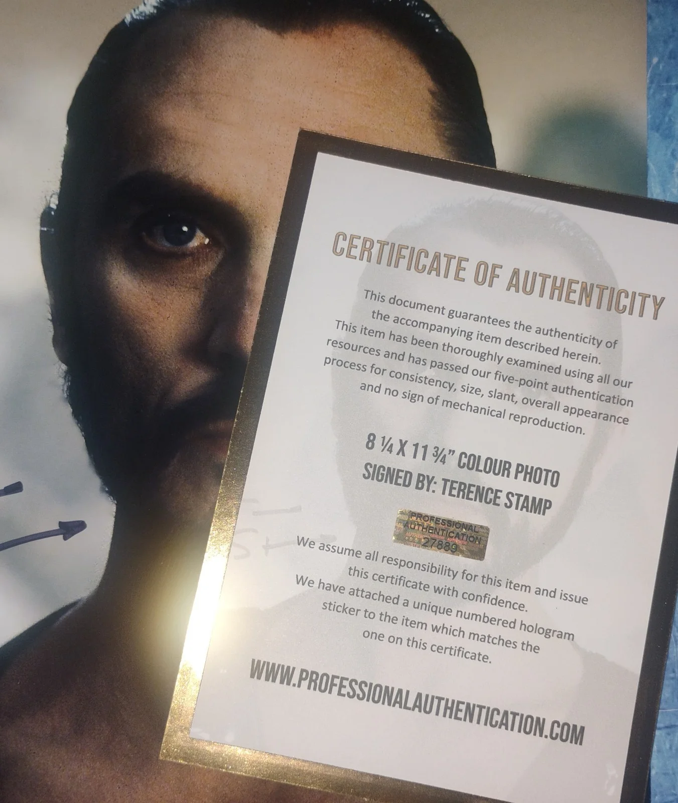 Terence Stamp Hand Signed Autograph Photo COA Superman NO US TARIFFS, image 4