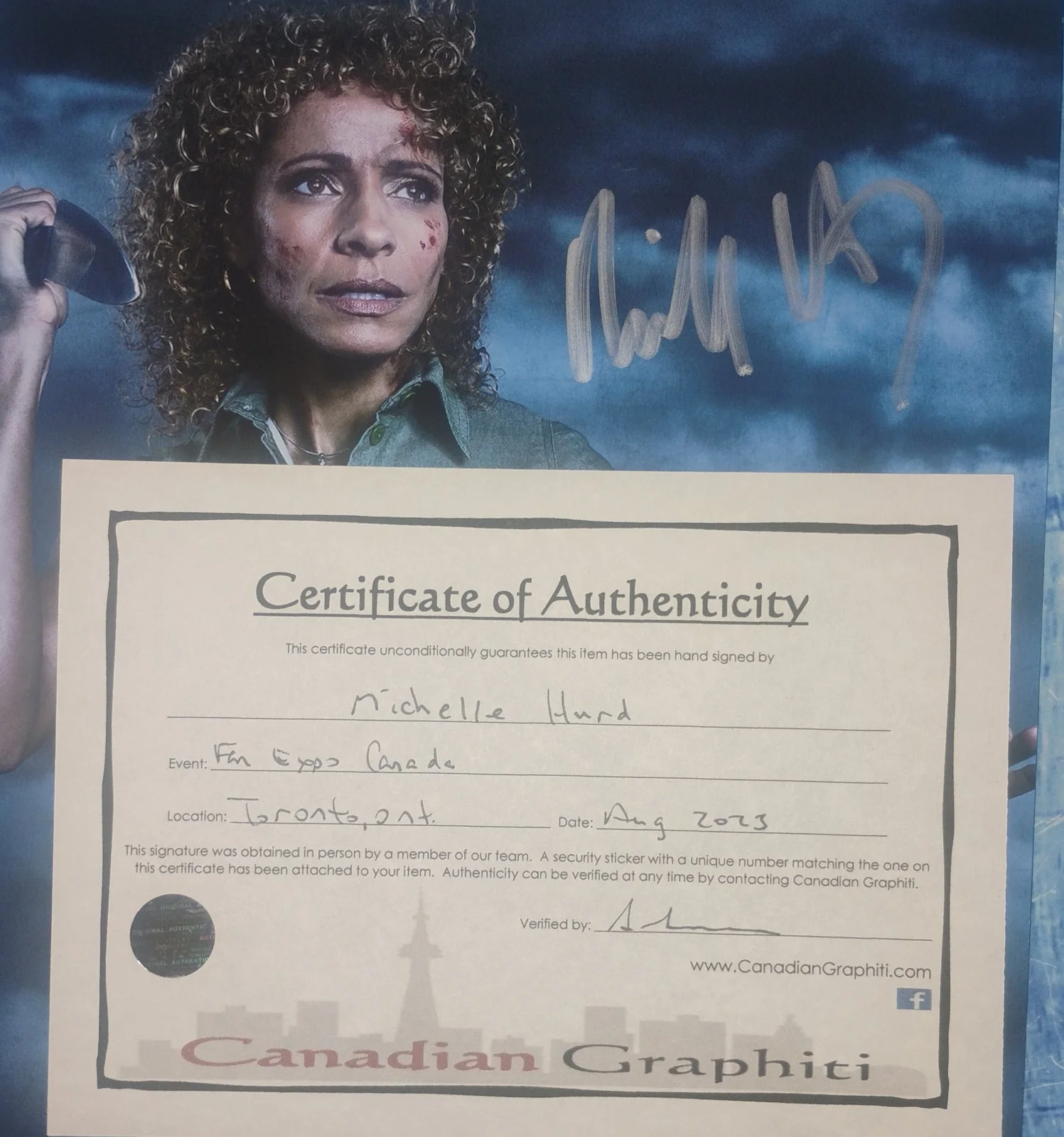 Michelle Hurd Hand Signed 8x10 Photo COA Ash vs Evil Dead NO US TARIFFS, image 4