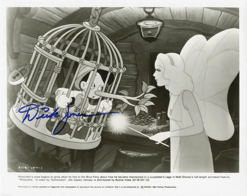 Dick Jones — DICK JONES - PRINTED PHOTOGRAPH SIGNED IN INK