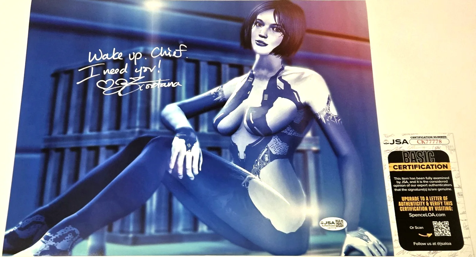 Jen Taylor — Jen Taylor Signed Photo Halo Autograph Cortana 11x14 The Weapon XBox JSA COA 778, изображение 3