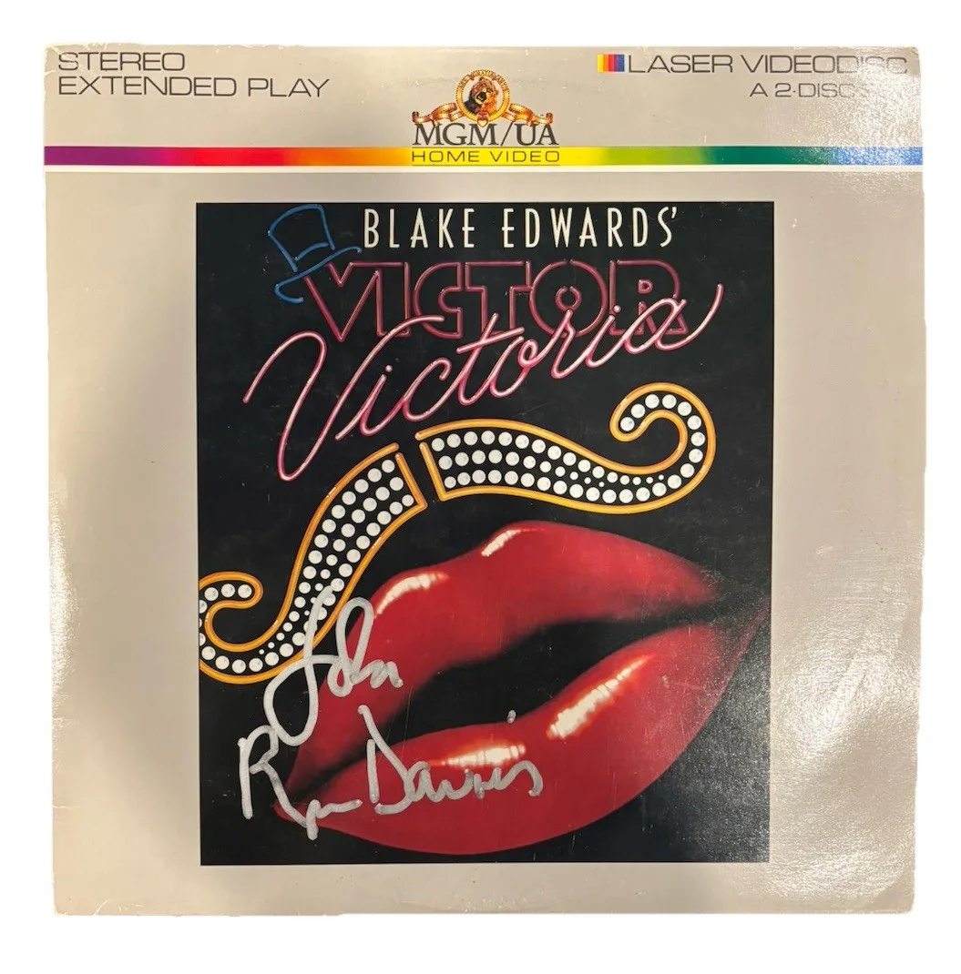 John Rhys-Davies Signed Autographed Victor Victoria Movie Laserdisc, image 2