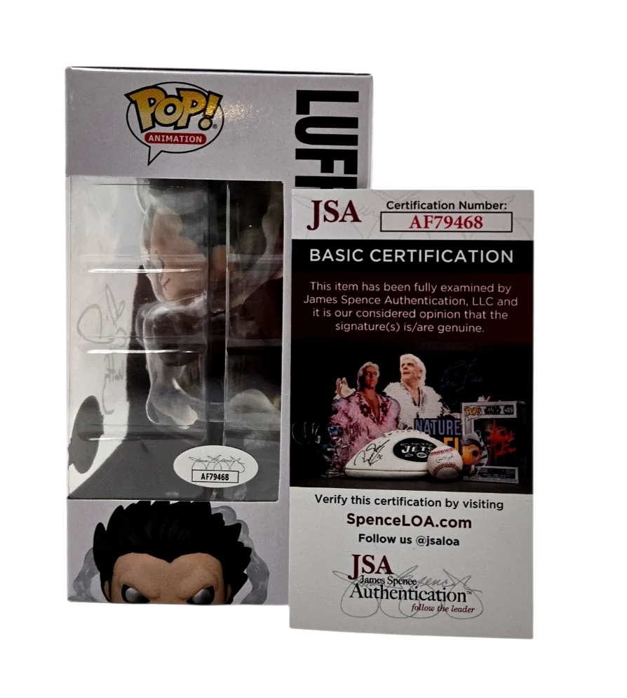 Colleen Clinkenbeard — Colleen Clinkenbeard Signed Funko Pop One Piece Luffy Gear Four Monkey JSA COA 8, image 2