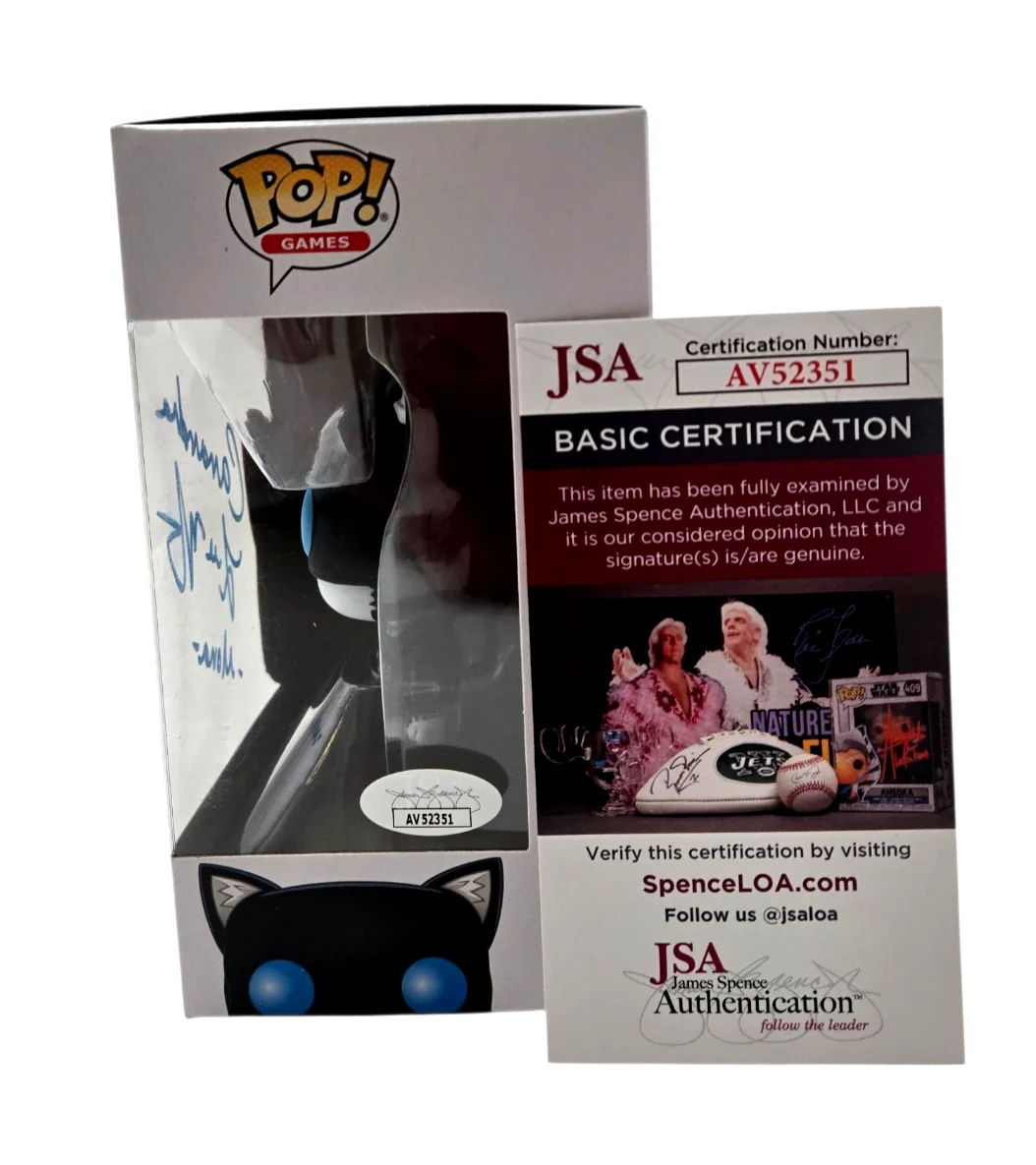 Cassandra Lee Morris — Cassandra Lee Morris Signed Funko Pop Persona 5 Mona Autograph JSA COA 351, изображение 2