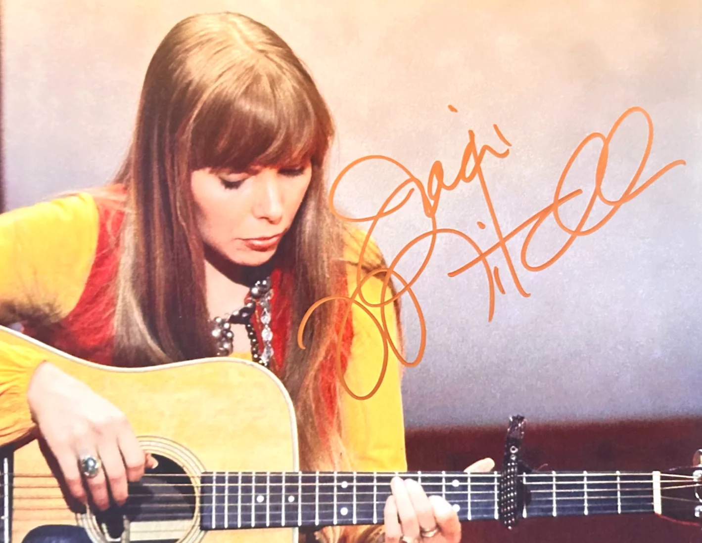 JONI MITCHELL Signed Original 8x10" Authentic Autograph w/COA Certificate, image 3