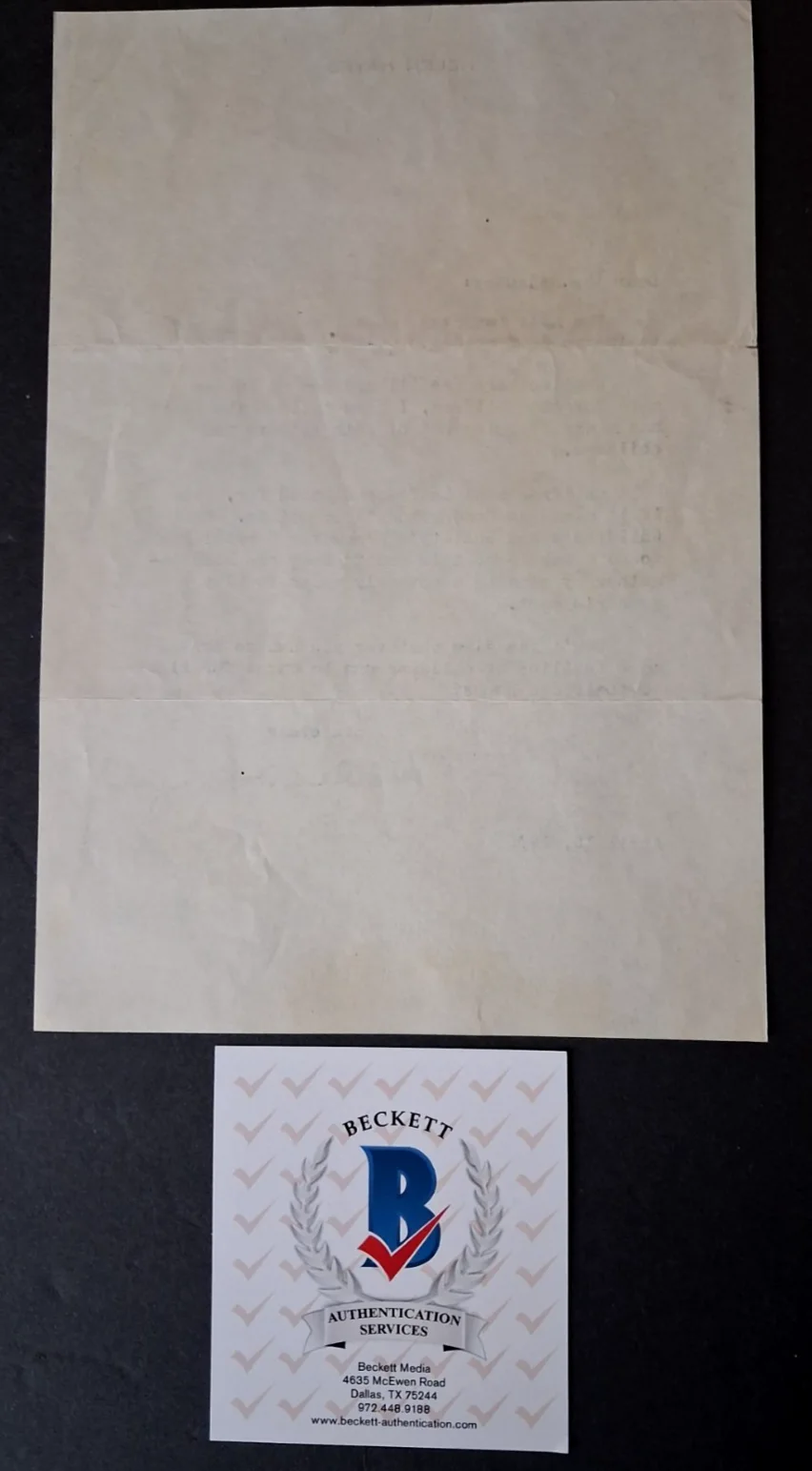 Helen Hayes — Helen Hayes Signed Letter - Aprl 18, 1945, image 2