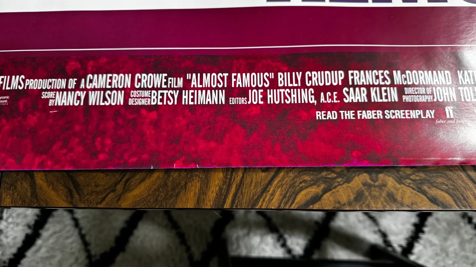 Almost Famous Original UK Quad Cinema Poster 2000 - Kate Hudson Cameron Crowe, image 3
