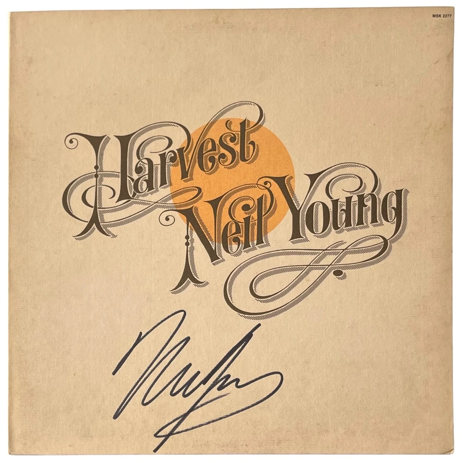 Neil Young Signed Harvest Vinyl Record JSA LOA ZZ61281, image 3