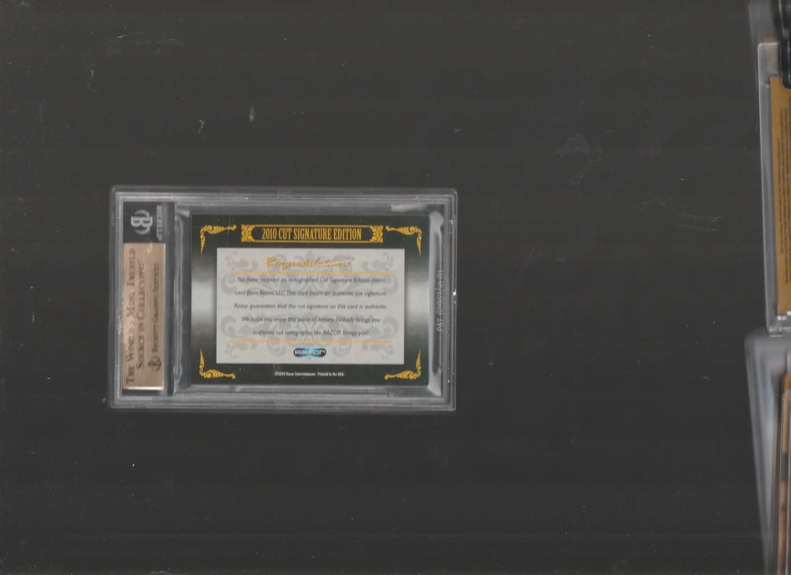 Debbie Reynolds — Debbie Reynolds 2009 RAZOR Cut Signature Edition BECKETT #8 OF 15, изображение 2