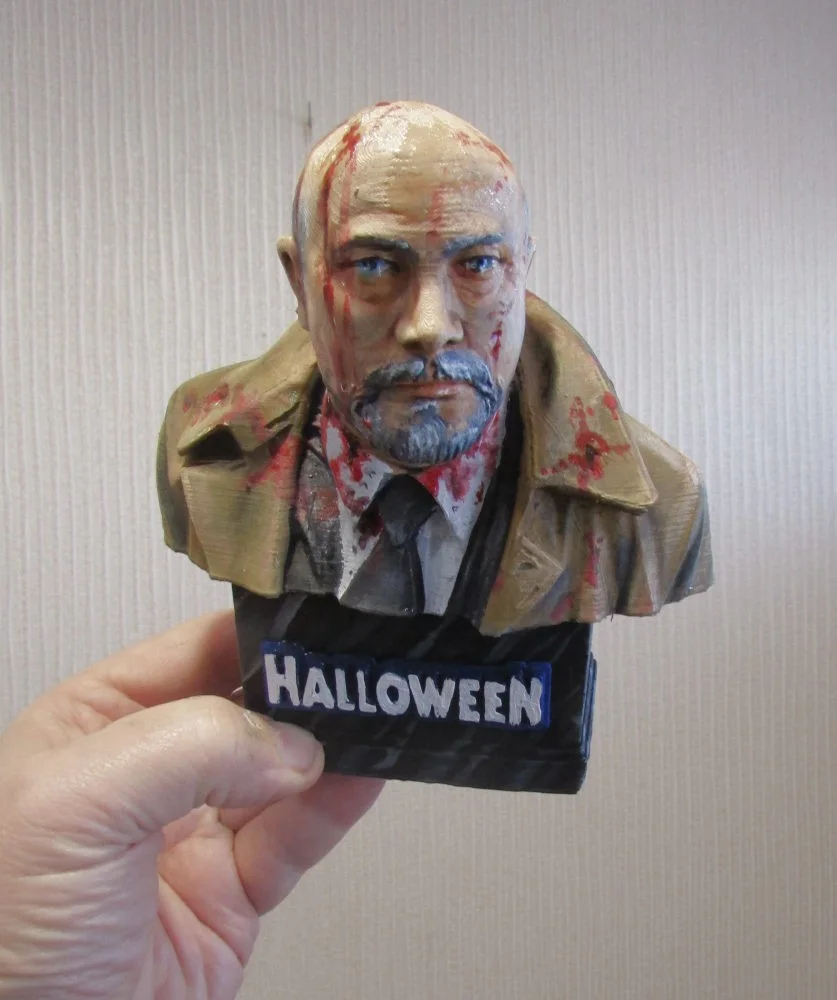 JOHN CARPENTER'S HALLOWEEN DR. LOOMIS 1/3 BUST/ STATUE FINISHED, image 2