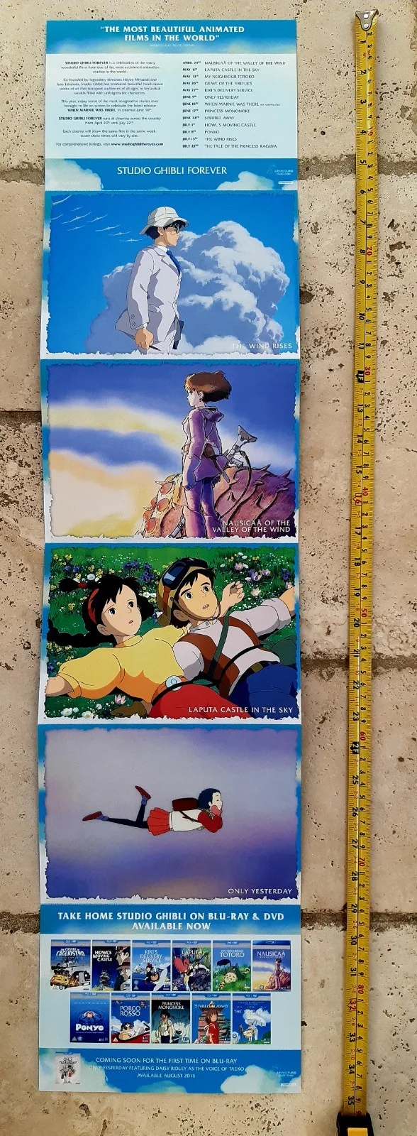 Studio Ghibli Forever Japanese Anime Film Promo Art Card Set, изображение 2