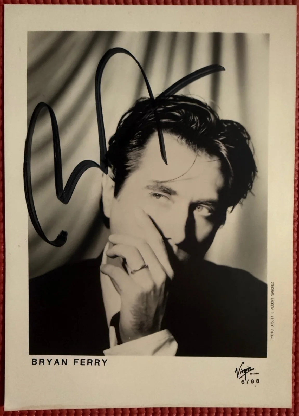 PSA/DNA slabbed & signed BRYAN FERRY autographed 5"x 7" Promo Photo ROXY MUSIC, image 5