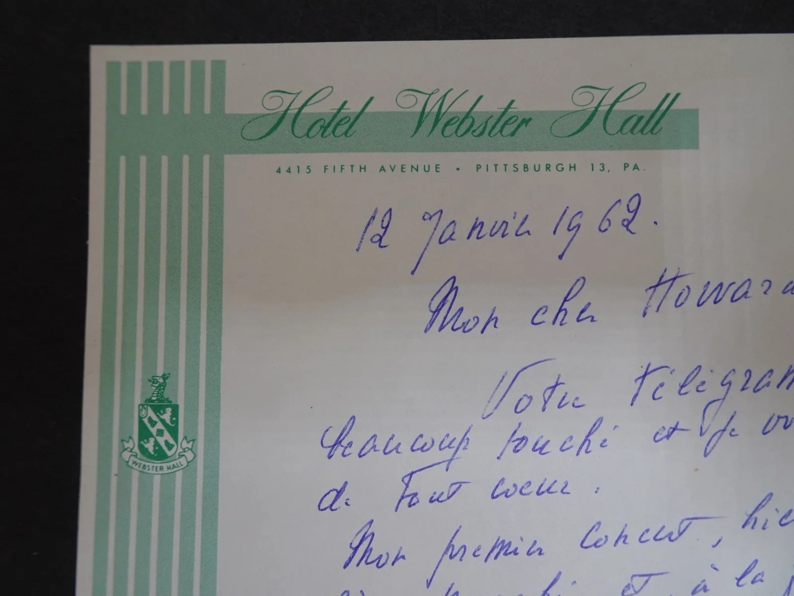 Paul Paray — Paul Paray French Conductor Autograph Letter to Symphony Manager Harrington 1962, изображение 2