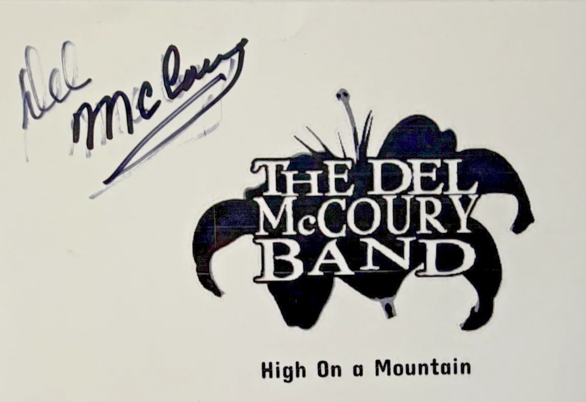Del McCoury Signed 8x10 Lyrics Sheet Photo “High On A Mountain” Auto JSA COA, изображение 3
