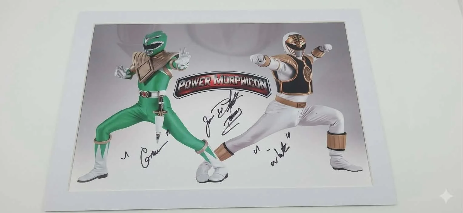 Jason David Frank — Jason David Frank Signed 12x18 White And Green Ranger Poster