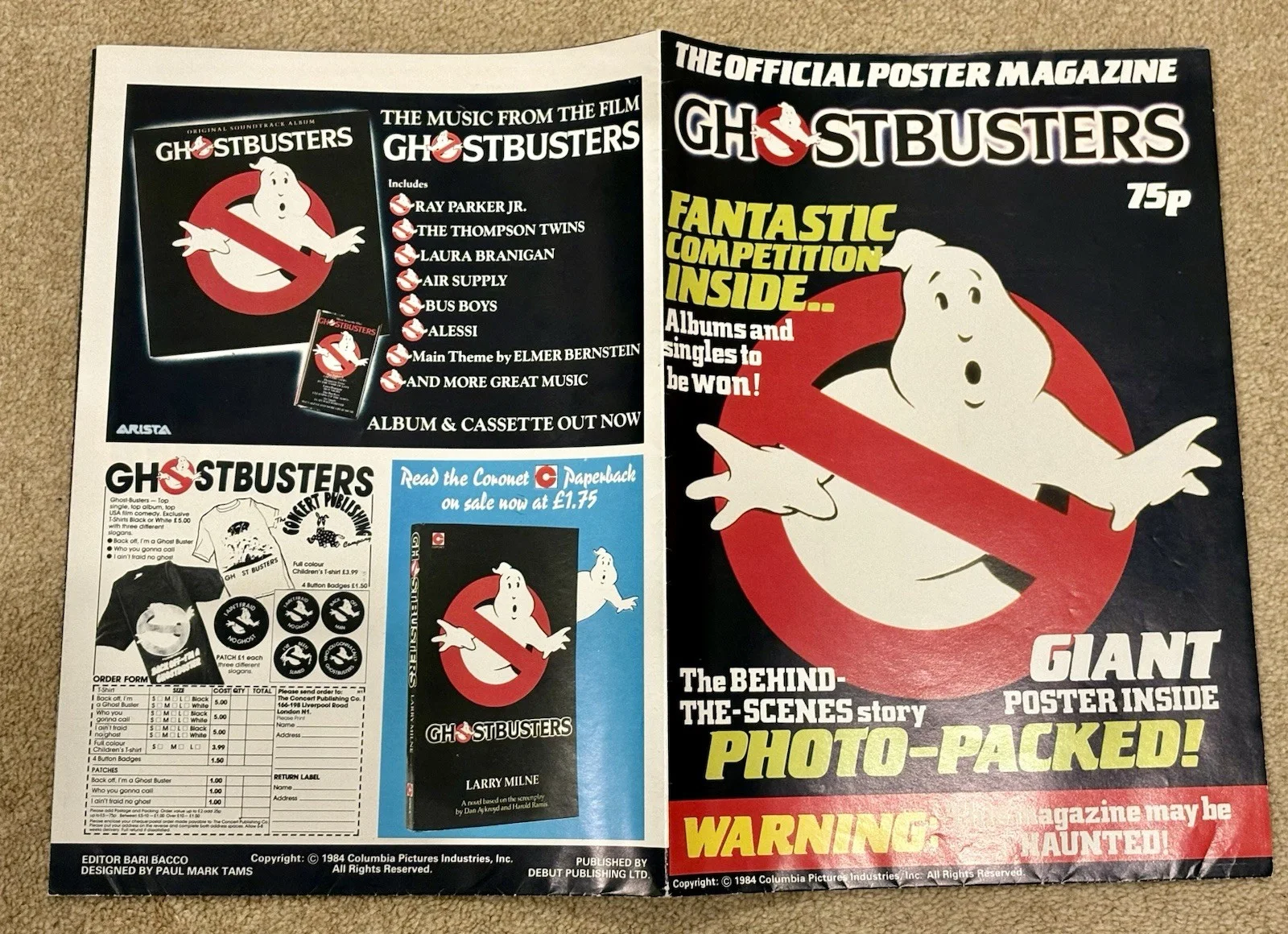 GHOSTBUSTERS The Official Poster Magazine 1984, image 2
