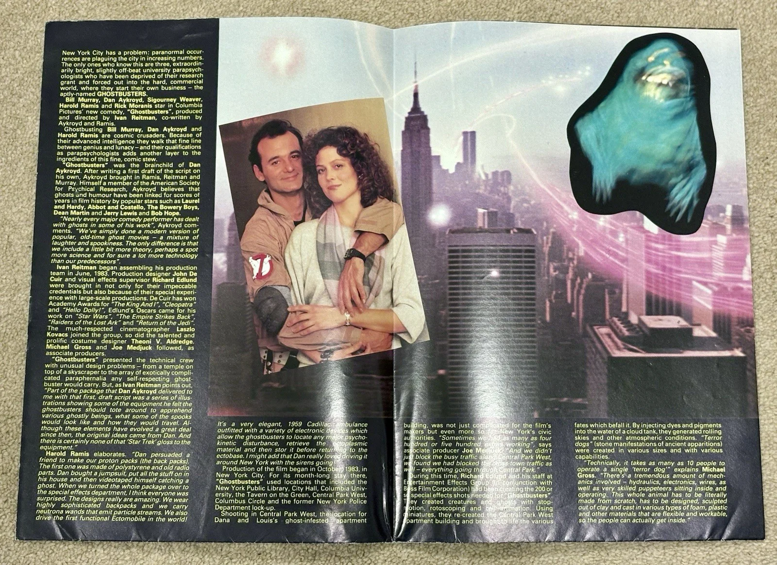 GHOSTBUSTERS The Official Poster Magazine 1984, image 3