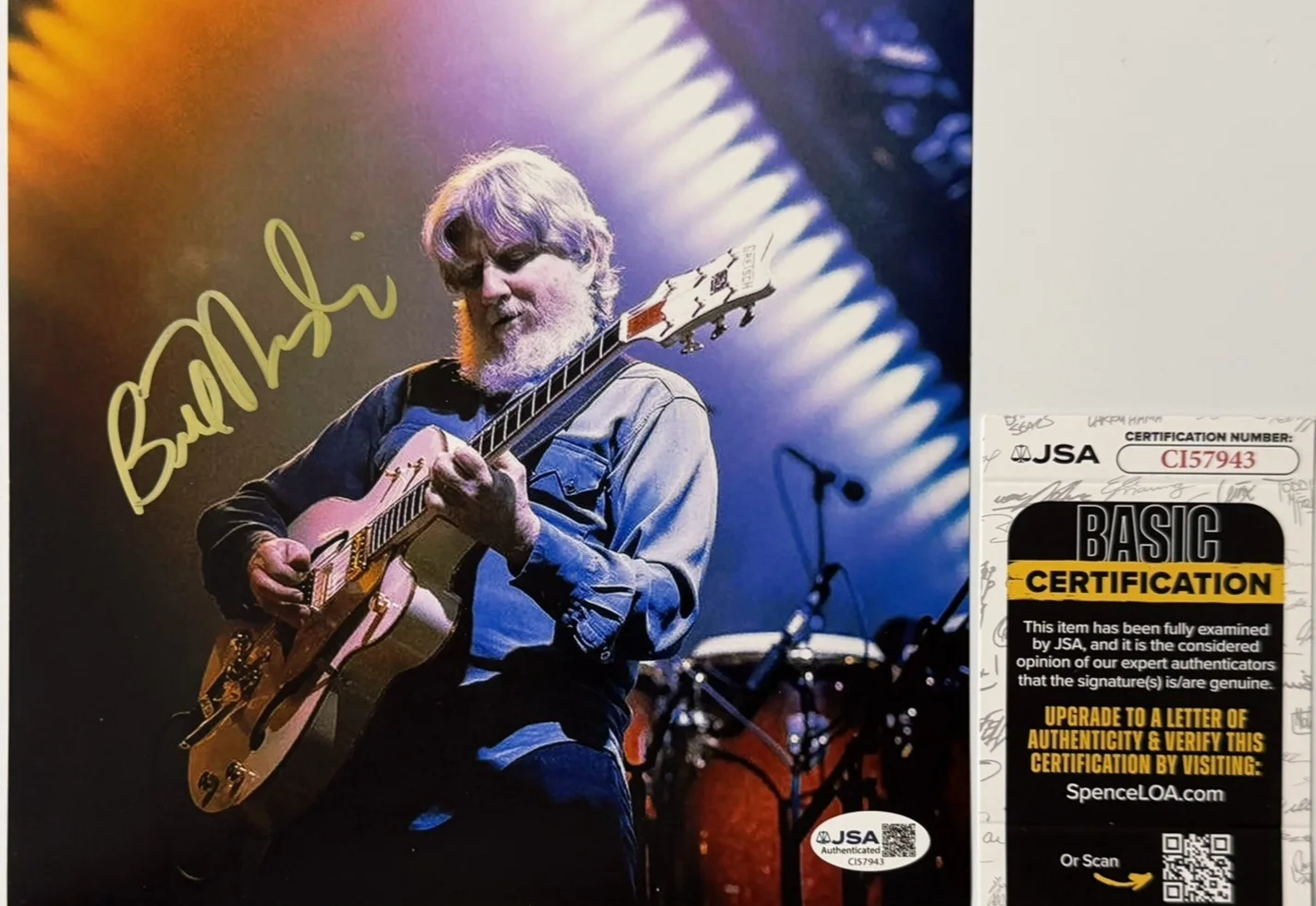 Bill Nershi Signed 8x10 Photo String Cheese Incident Auto JSA COA Authentic, image 4