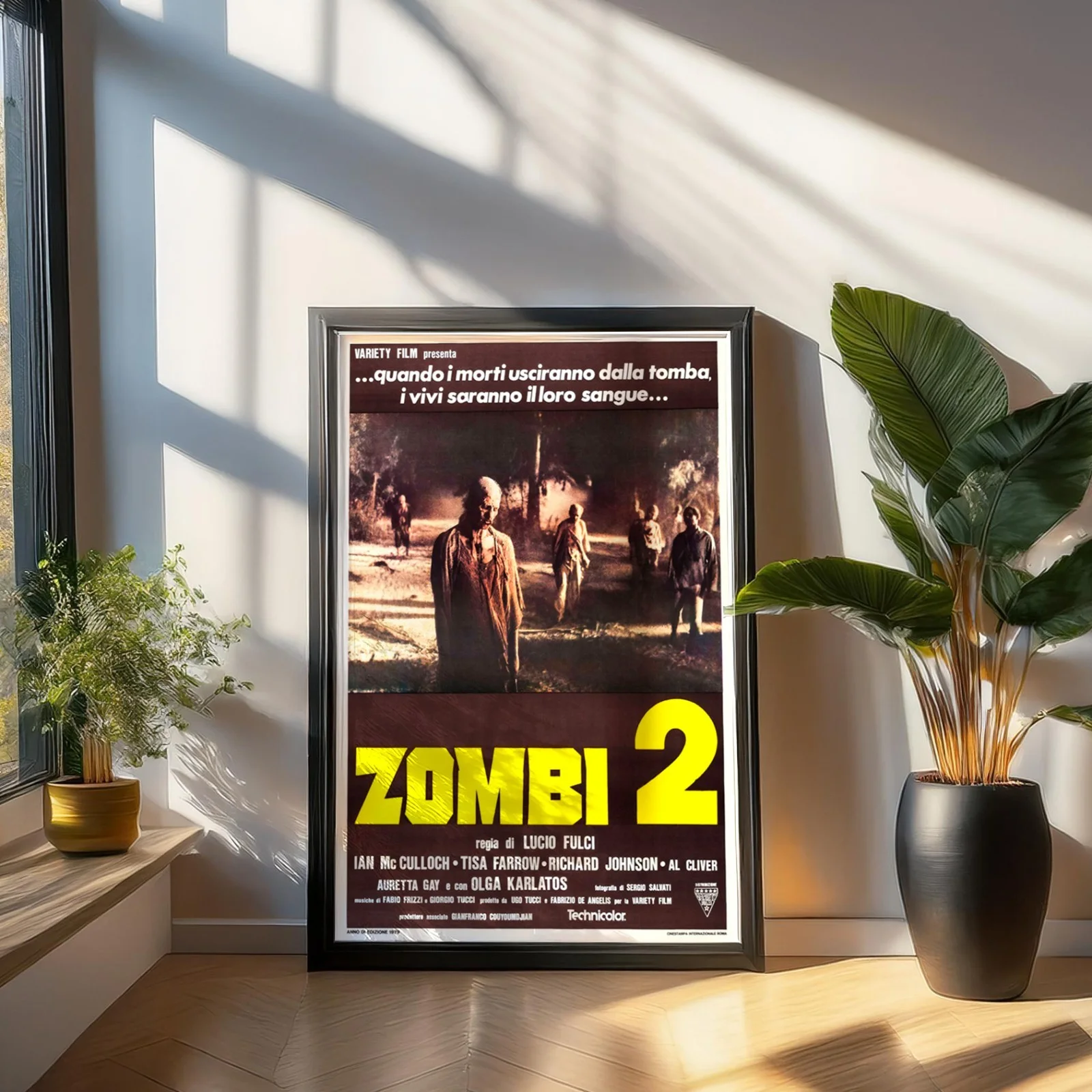 Zombi 2 - 1979 Italian Zombie Horror Fulci - Restored Soggettone Poster, изображение 3