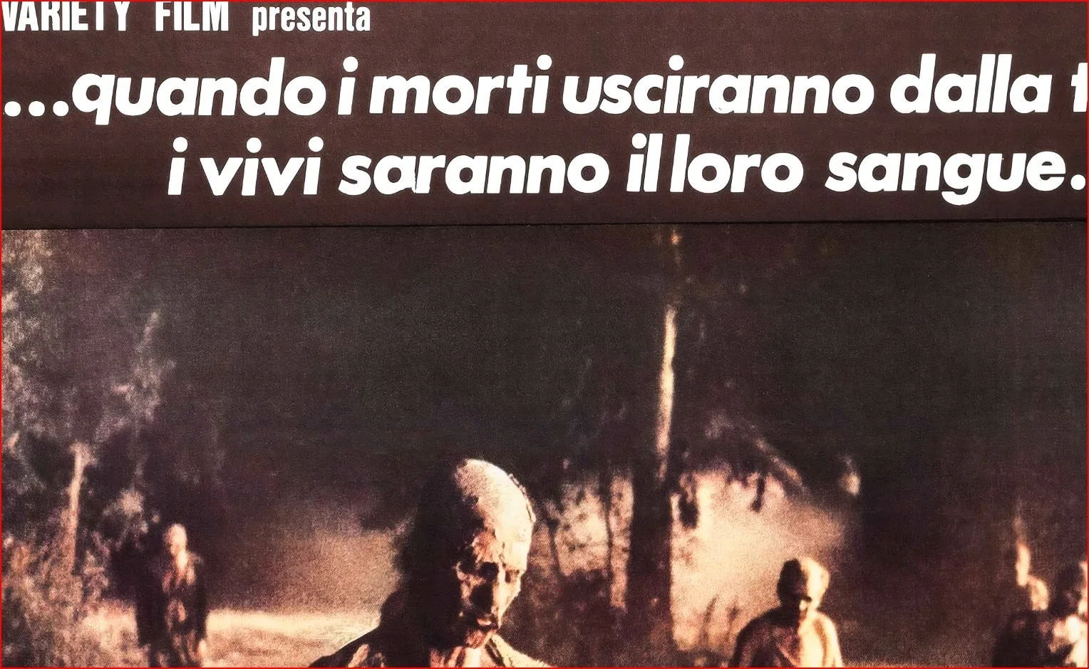 Zombi 2 - 1979 Italian Zombie Horror Fulci - Restored Soggettone Poster, изображение 4