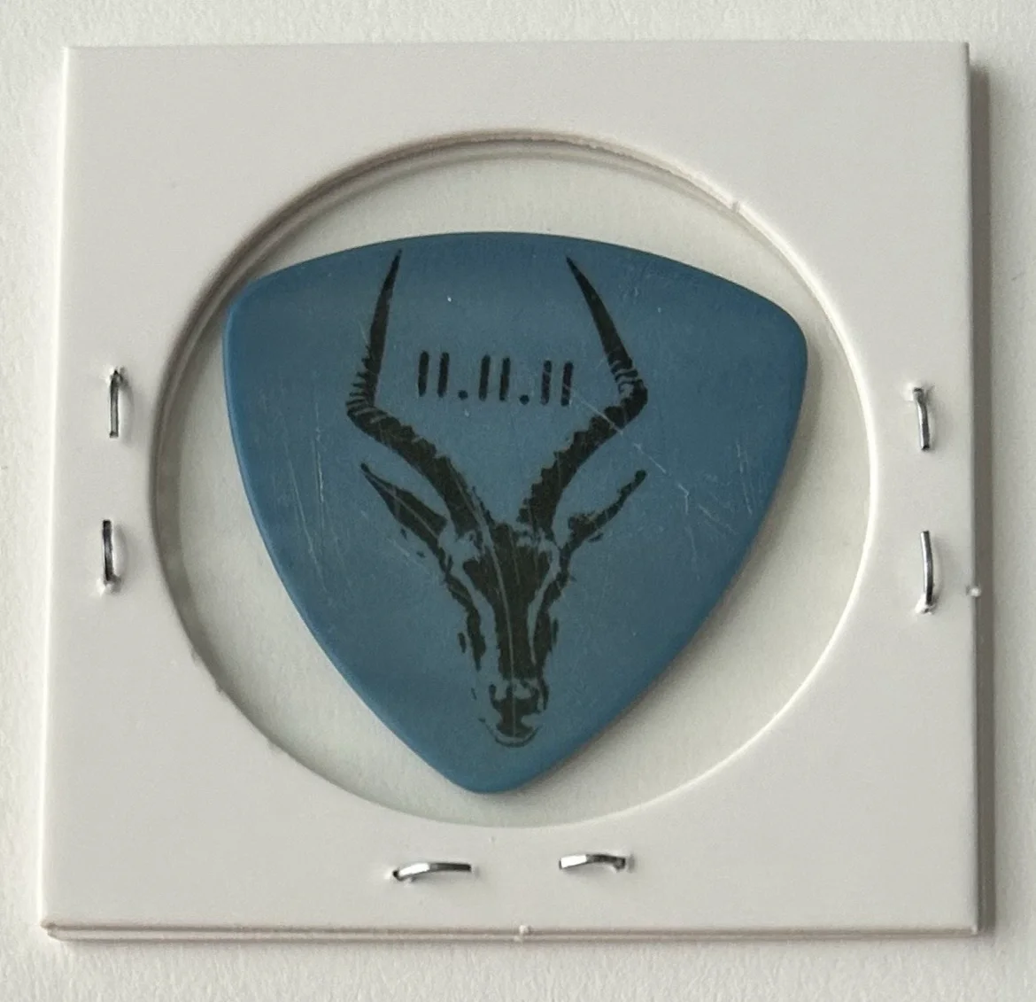 OneRepublic - Brent Kutzle Tour Guitar Pick 2013 - Gazelle/Antelope - Blue/Black, image 2