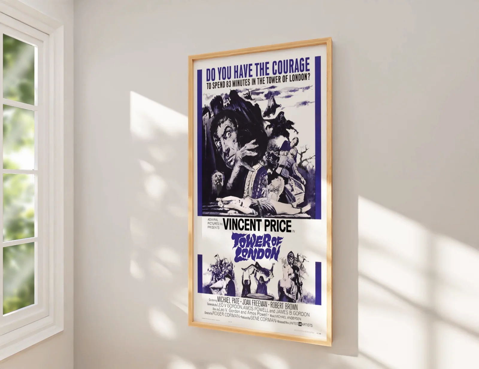 Tower of London 1962 Gothic Historical Horror Restored 27.2" x 41" US One Sheet, изображение 2