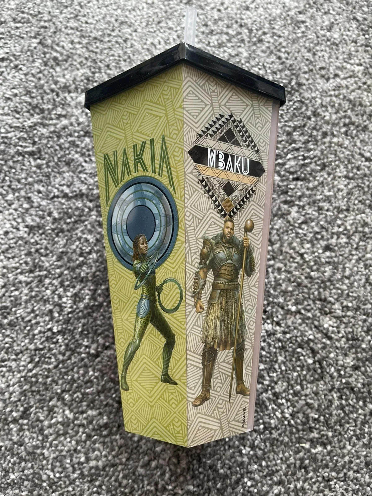 NEW Marvel Black Panther Wakanda Forever Popcorn Bucket & Drinks Cup, image 5