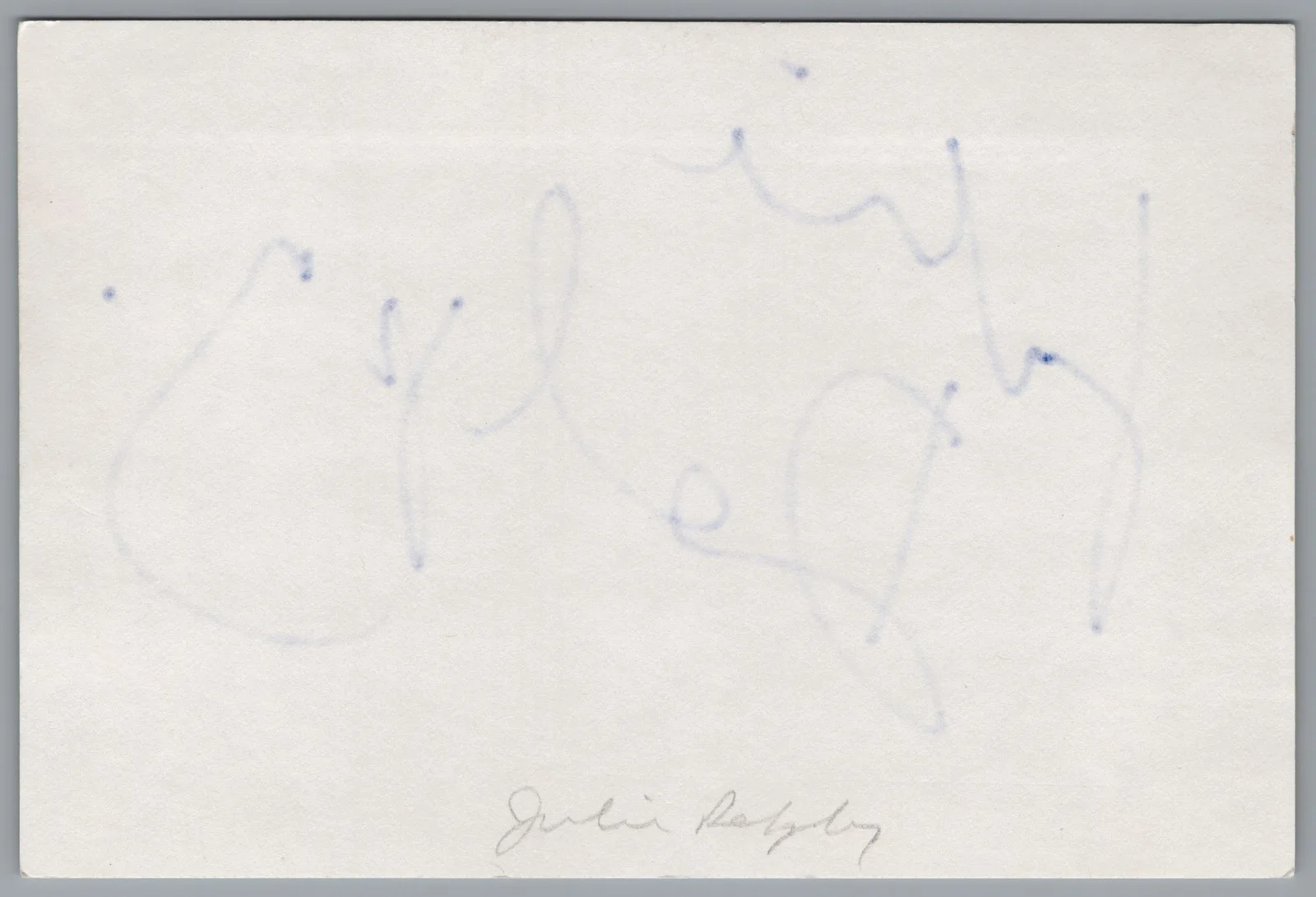 Julie Delpy — Julie Delpy Signed 4x6 Index Card Before Midnight Autographed, image 2