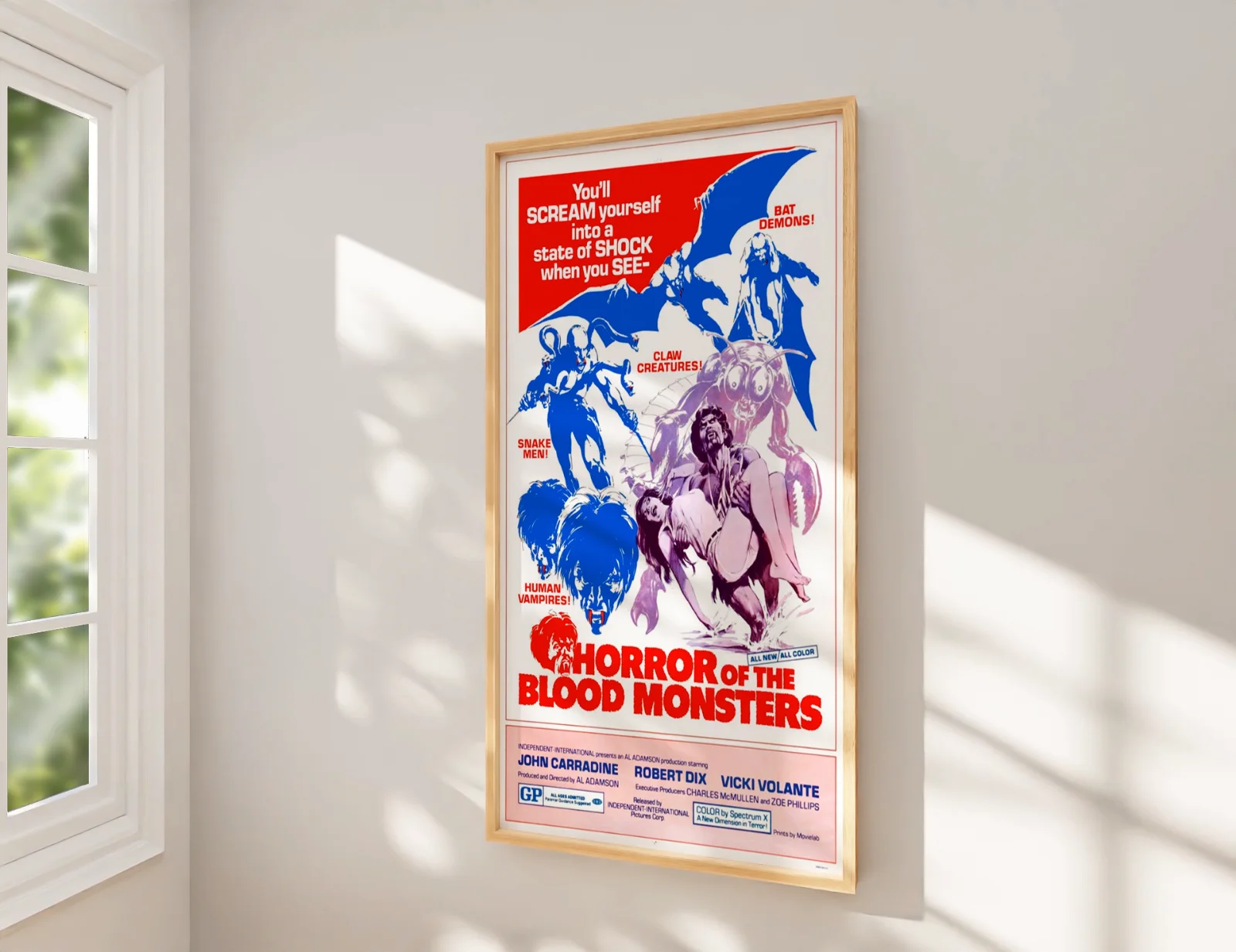 Horror of the Blood Monsters - 1970 B-movie Restored 27.2" x 41" US One Sheet, изображение 2