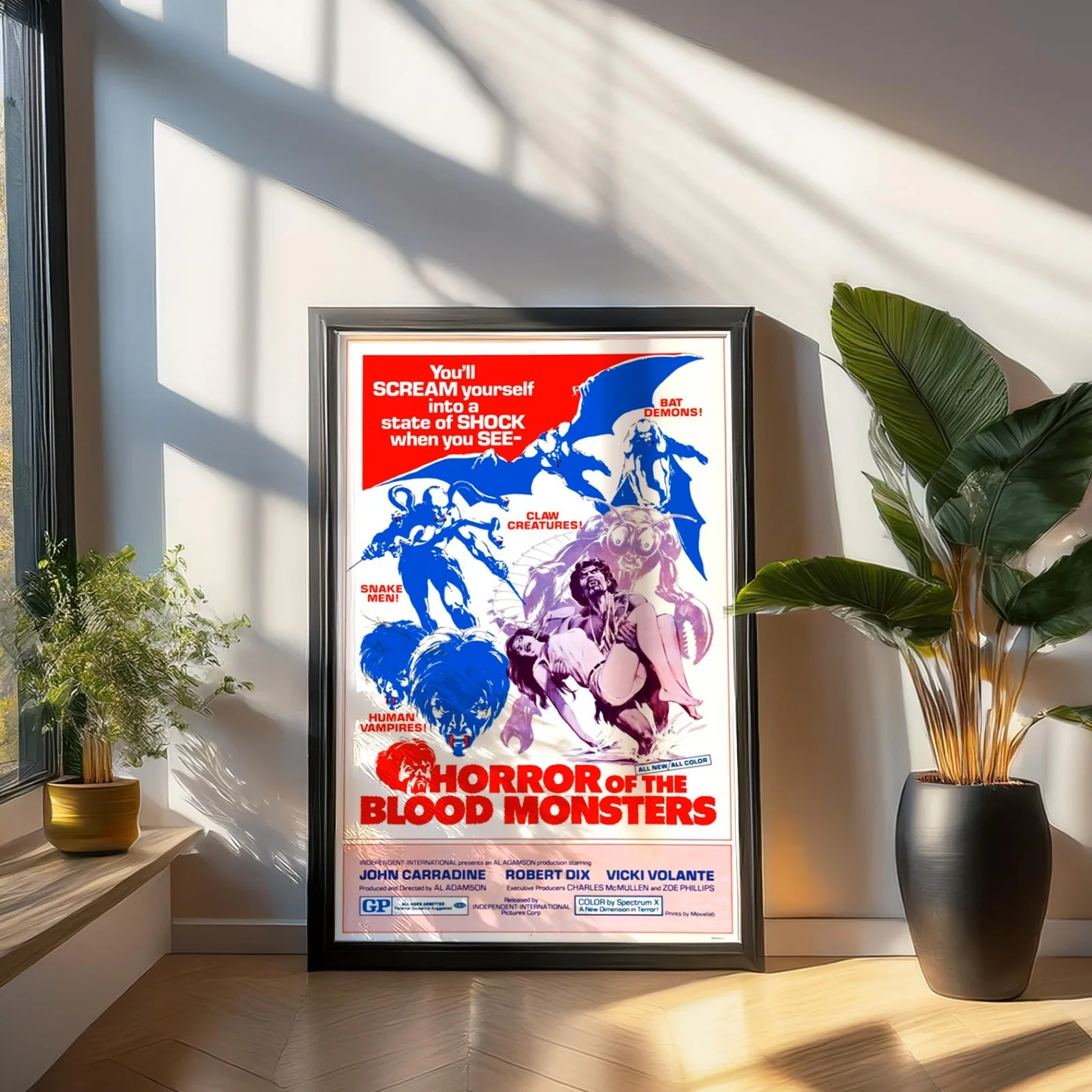 Horror of the Blood Monsters - 1970 B-movie Restored 27.2" x 41" US One Sheet, изображение 3