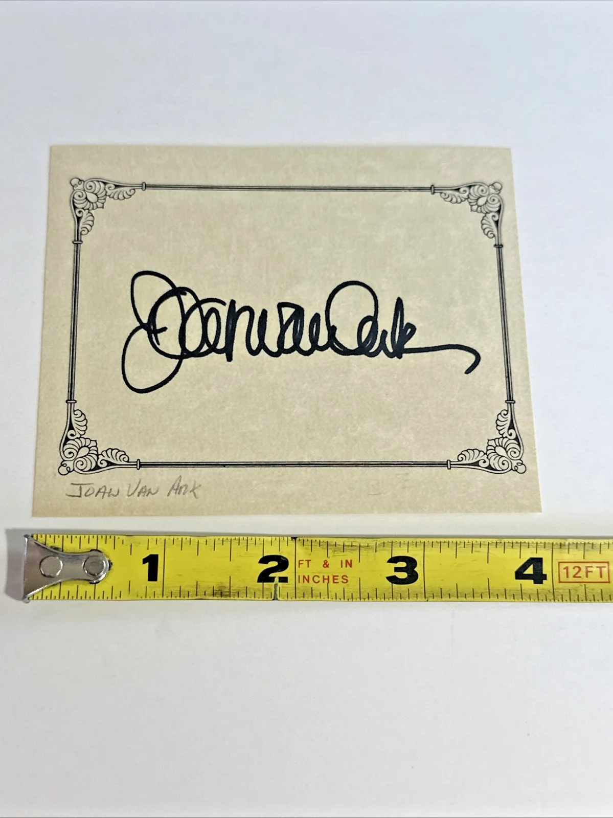 Joan Van Ark — Joan Van Ark autographed Card Signed Knots landing actress Original, image 2