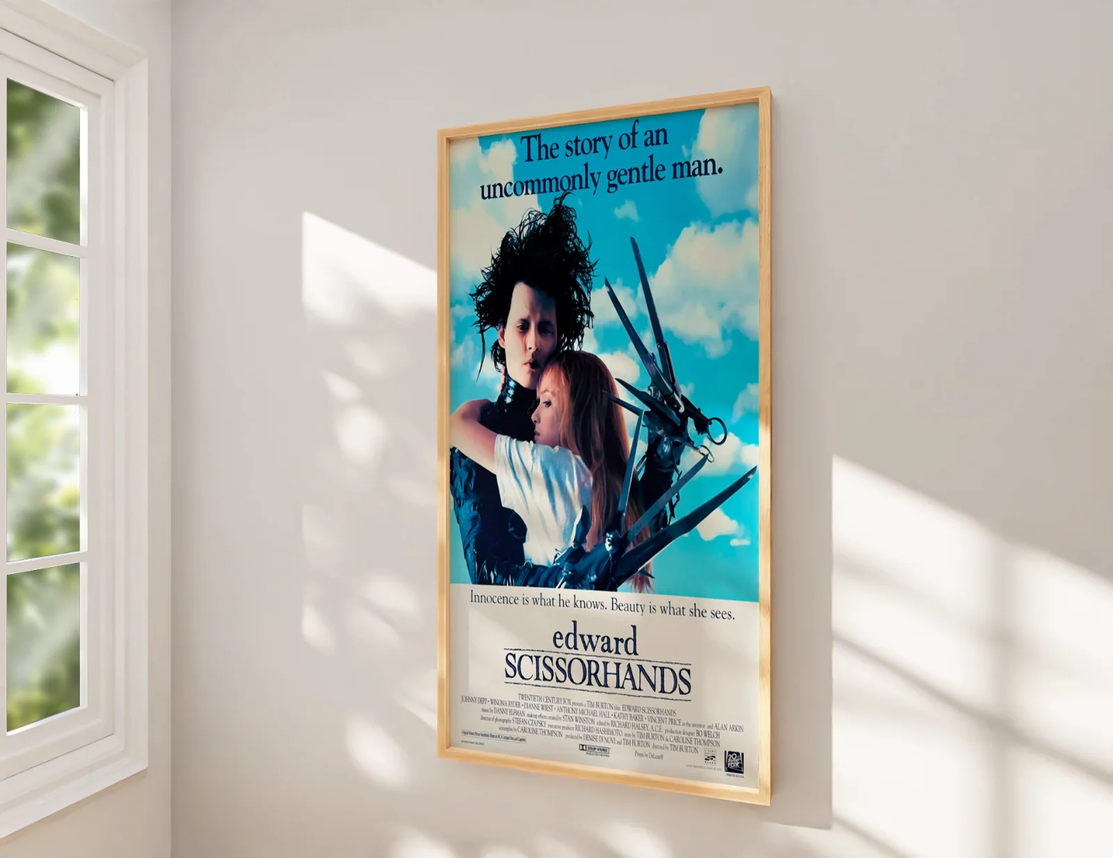 Edward Scissorhands - 1990 Avant-Garde Film Restored 27.2" x 41" US One Sheet, изображение 2