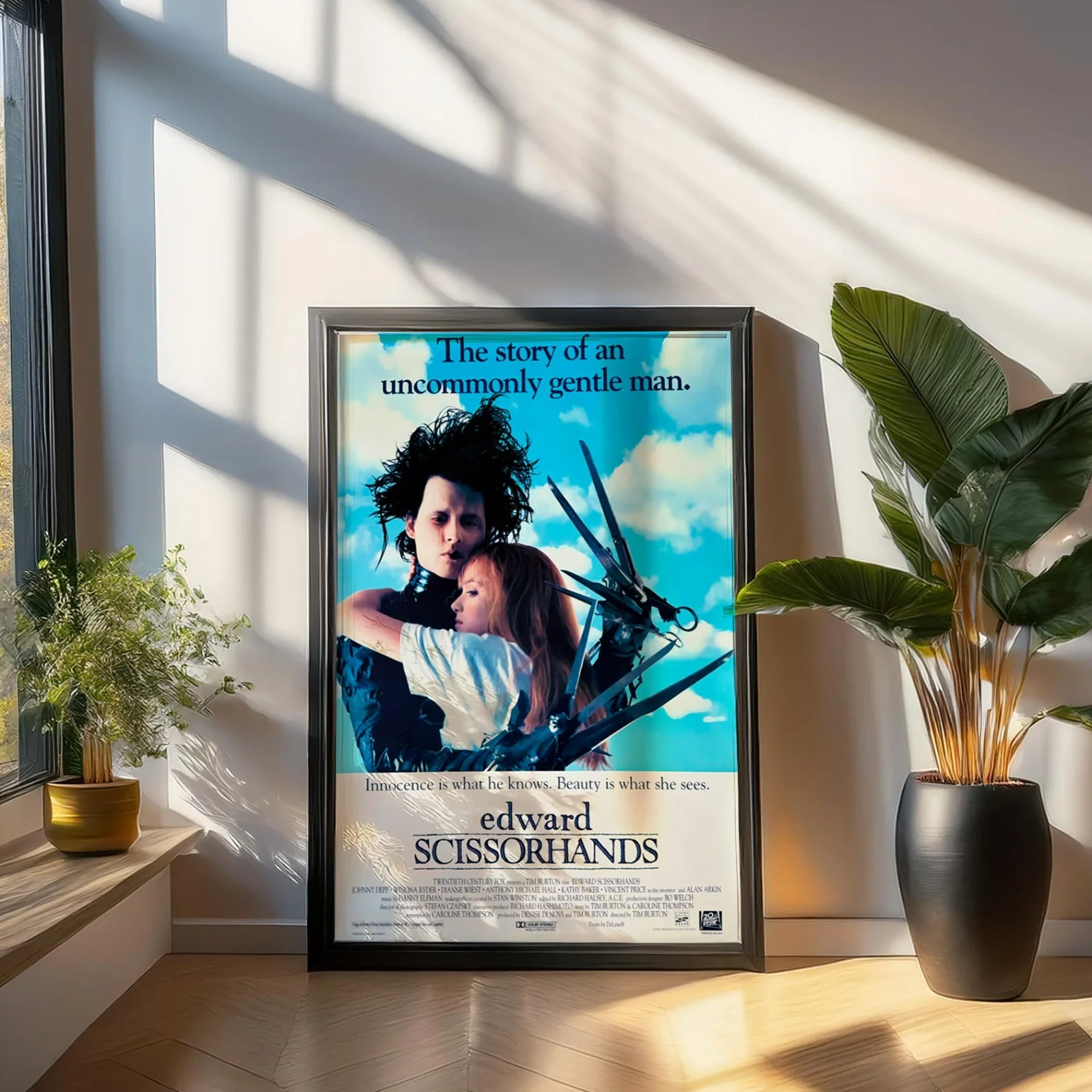 Edward Scissorhands - 1990 Avant-Garde Film Restored 27.2" x 41" US One Sheet, изображение 3