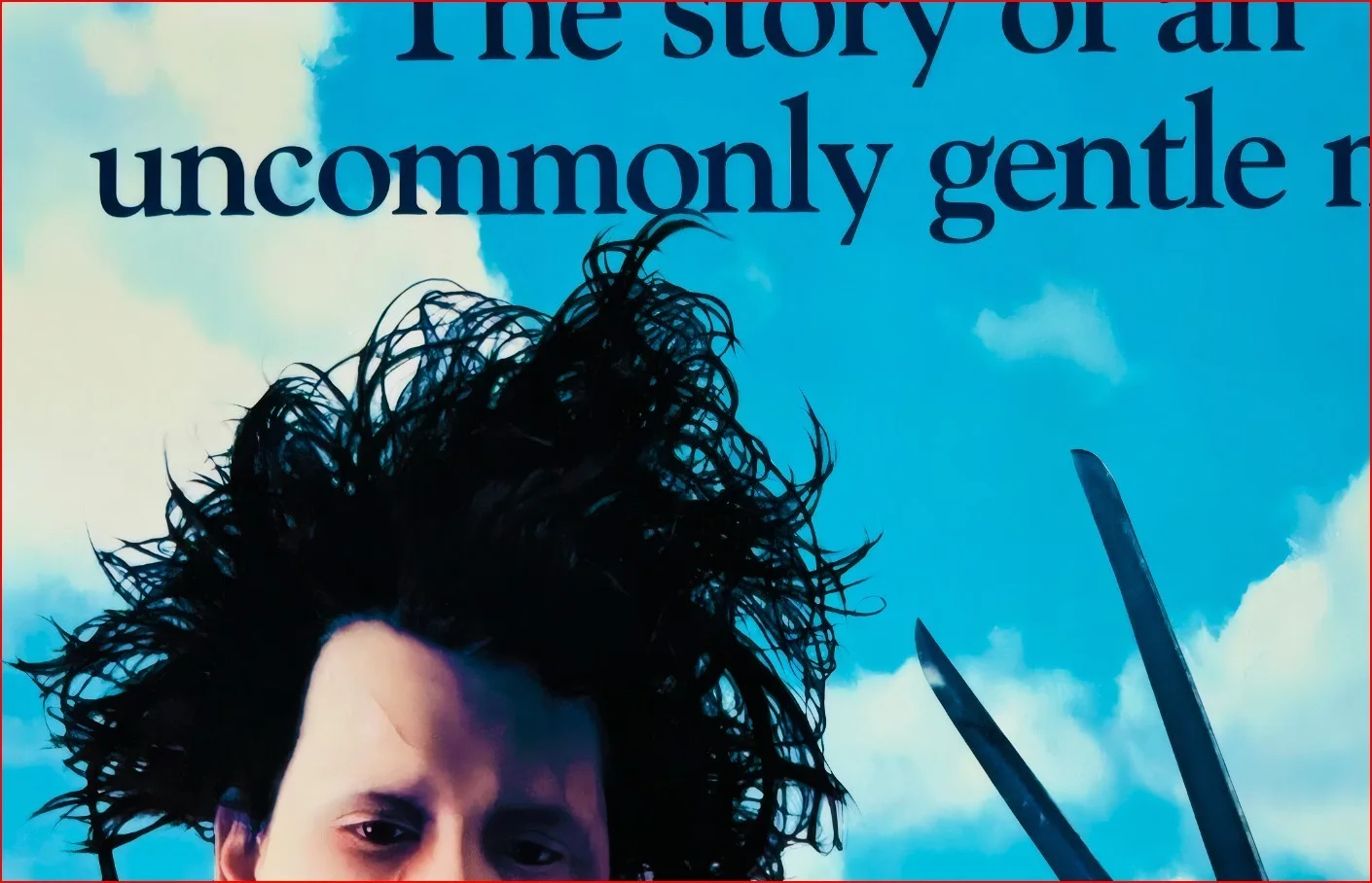 Edward Scissorhands - 1990 Avant-Garde Film Restored 27.2" x 41" US One Sheet, изображение 4