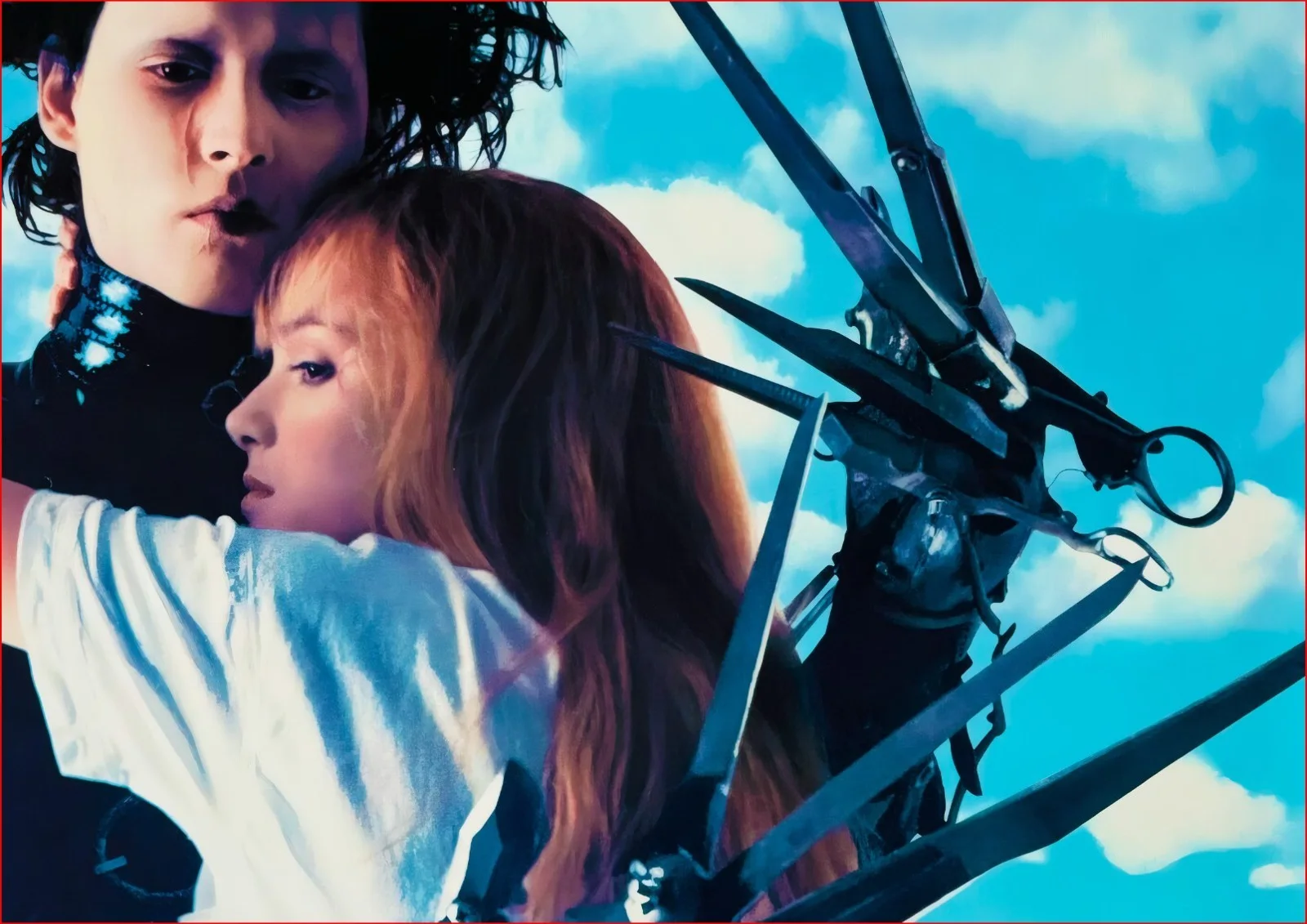 Edward Scissorhands - 1990 Avant-Garde Film Restored 27.2" x 41" US One Sheet, изображение 5