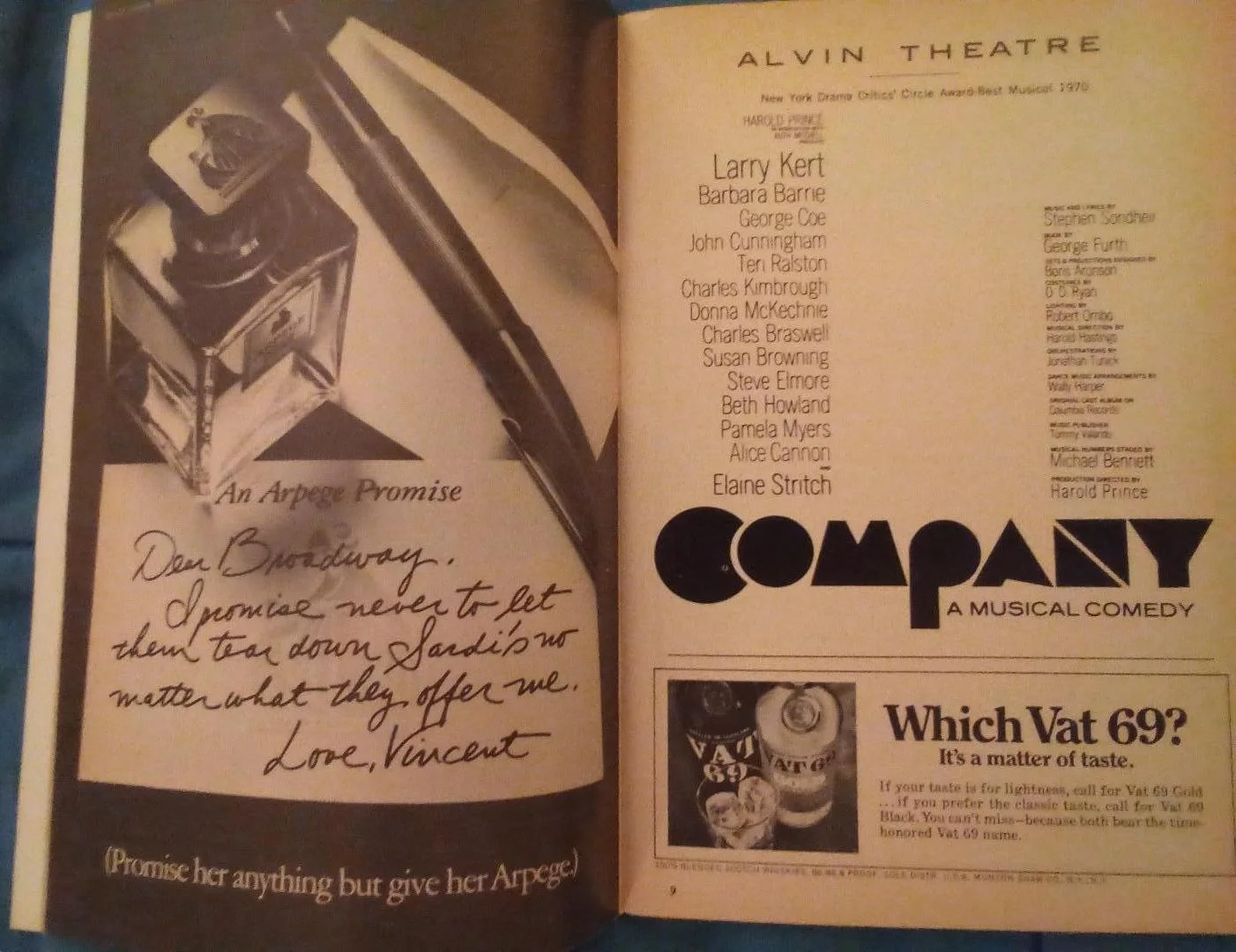 Donna McKechnie, Patricia Morison, Barbara Cook — 3 SIGNED BROADWAY PLAYBILLS - DONNA MCKECHNIE, BARBARA COOK, PATRICIA MORISON, изображение 3