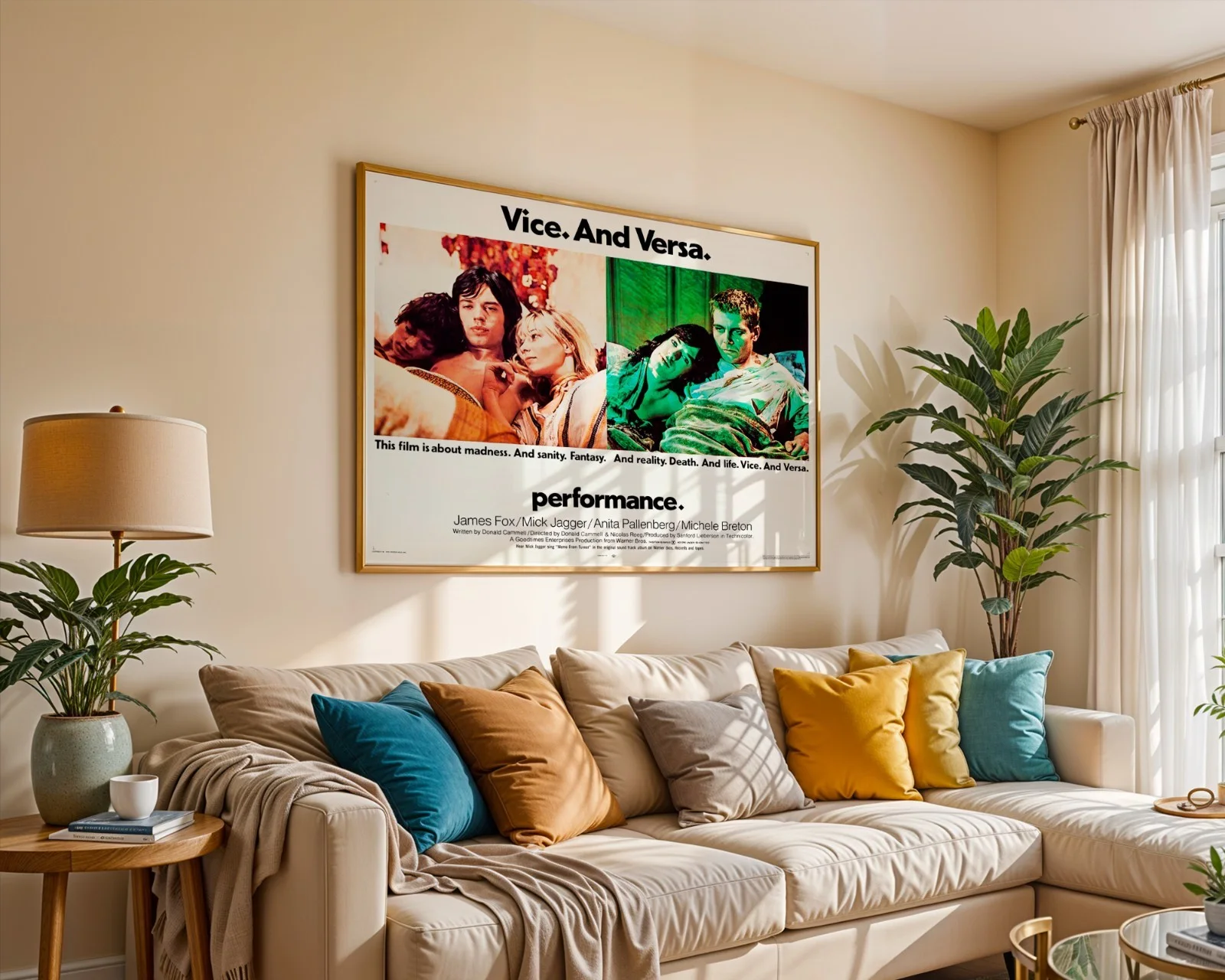 Performance - 1970 Avant Garde Thriller Restored 30" x 40" UK Quad Poster, изображение 5