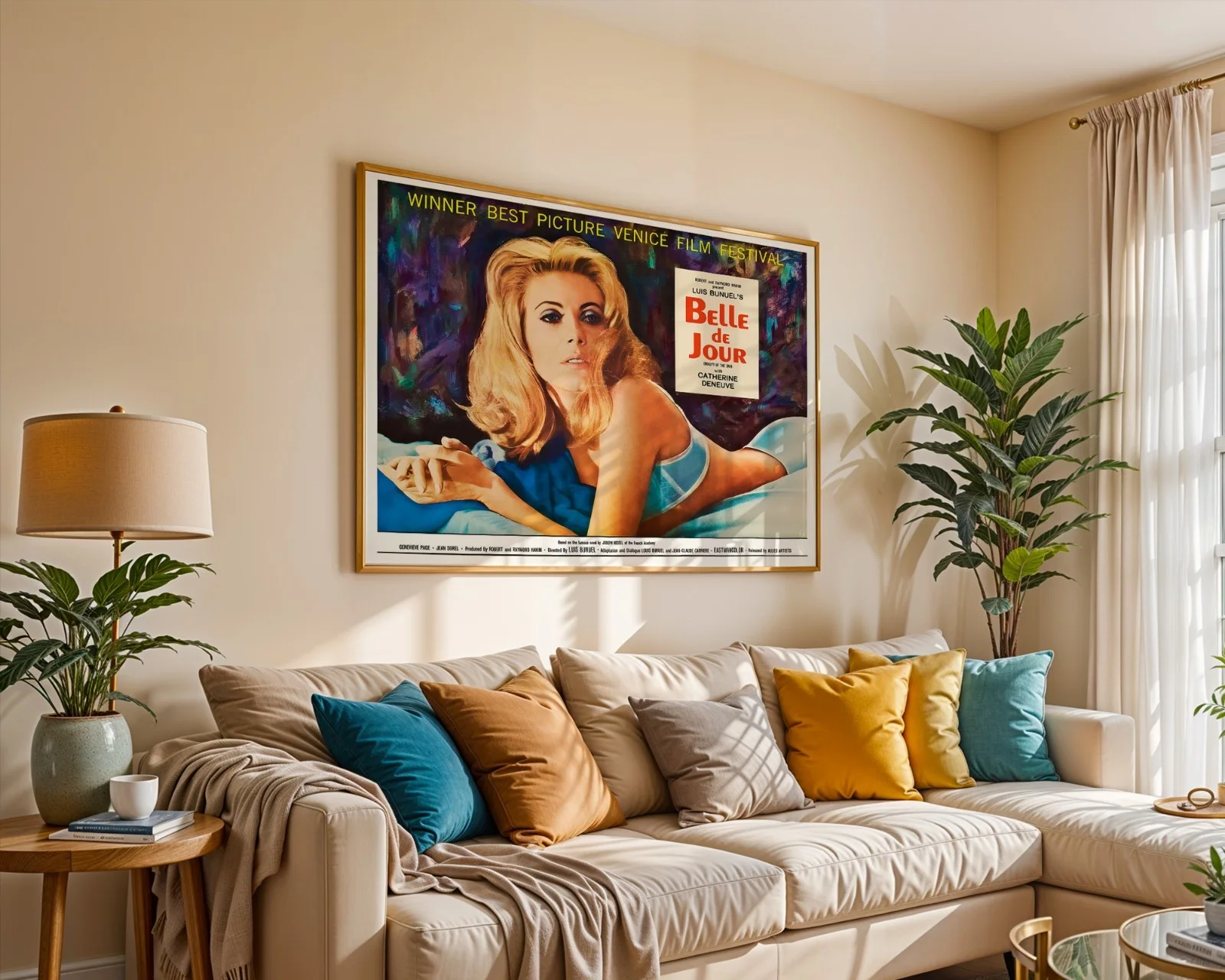 Belle de Jour 1967 Avant Garde Erotic Romance Restored 30" x 40" UK Quad Poster, изображение 5
