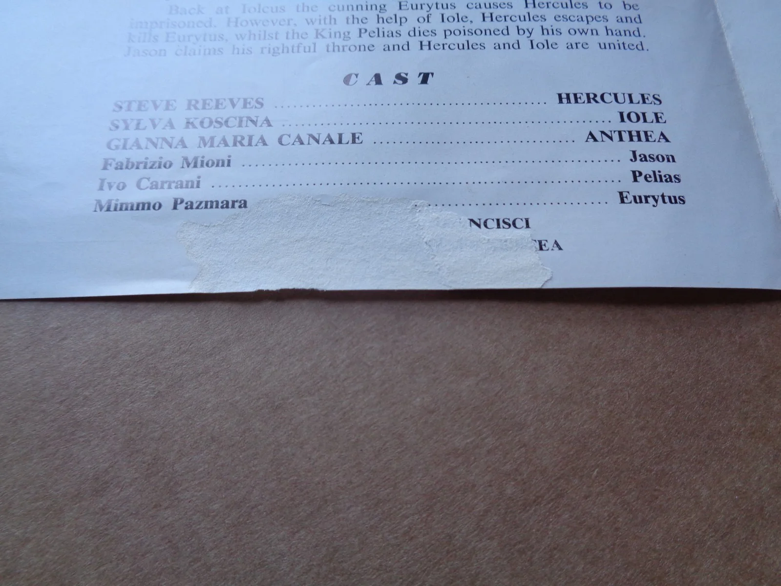 Steve Reeves - Hercules - 1958 UK Film Campaign Book, image 2