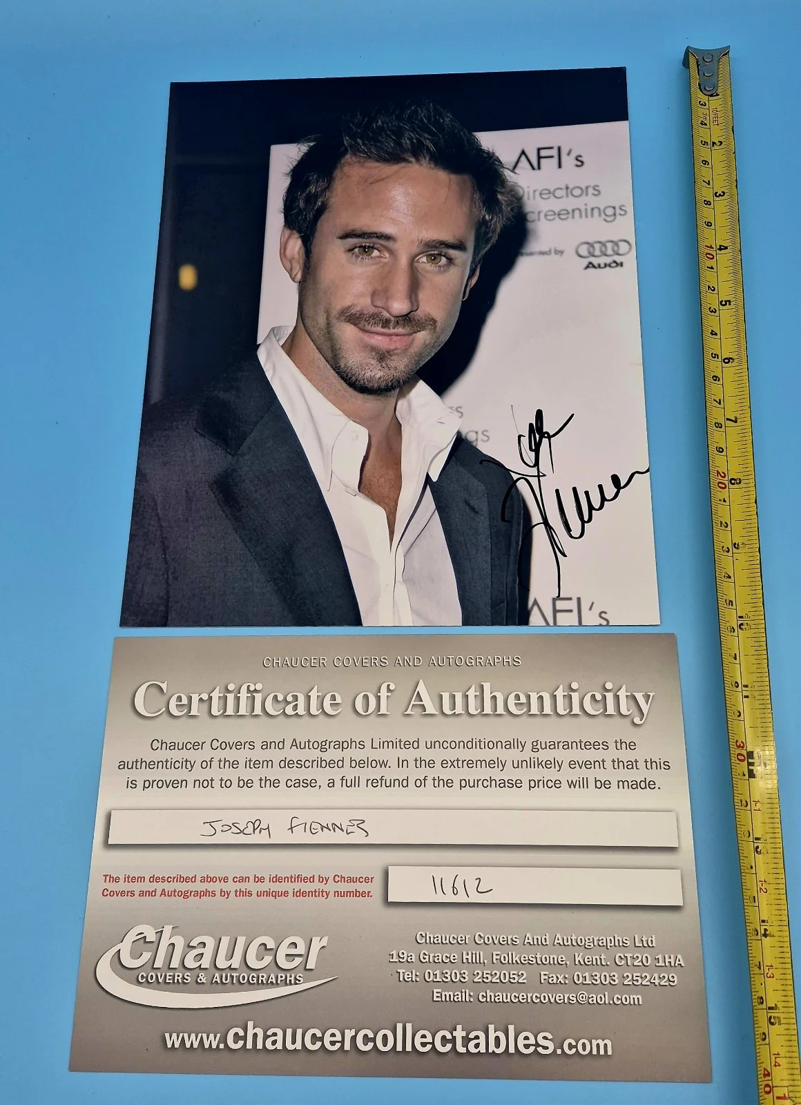 Genuine Certified Movie Actor JOSEPH FIENNES Hand Signed Autograph Photo + COA, изображение 5